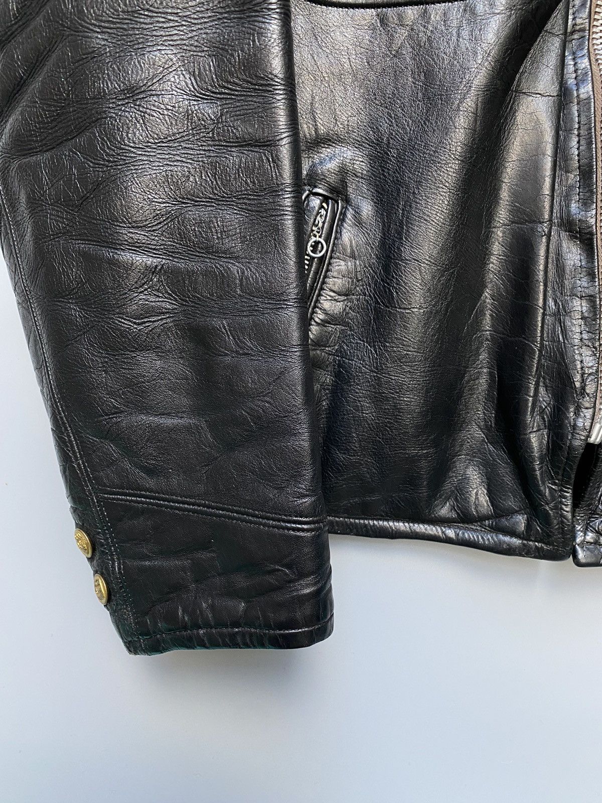 Schott 1950s Dur-o-Jac by Schott Police Leather Jacket Size US M / EU 48-50 / 2 - 6 Thumbnail
