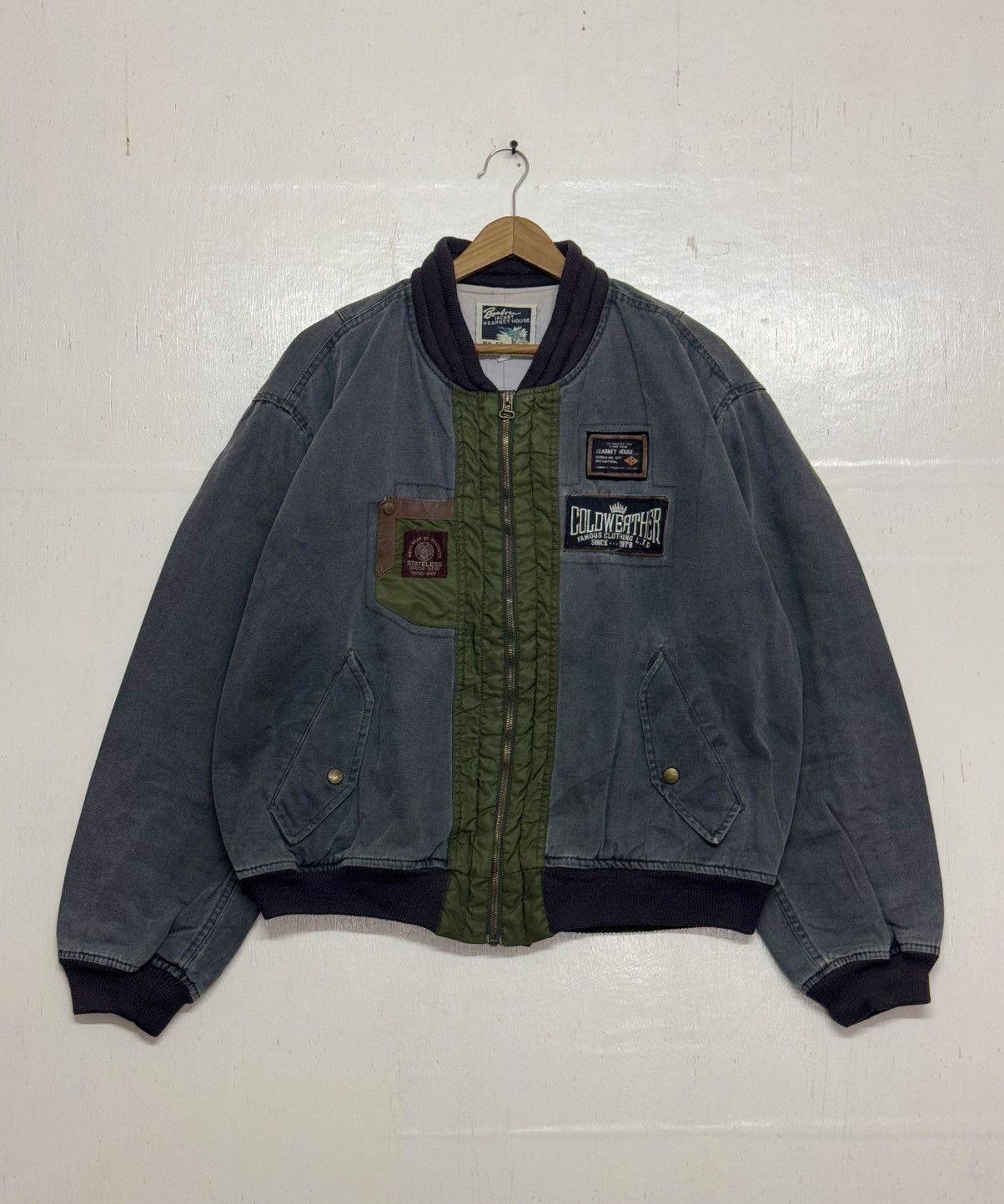 Vintage Bomber Jacket Kearney House Sunfaded Size US L / EU 52-54 / 3 - 1 Thumbnail