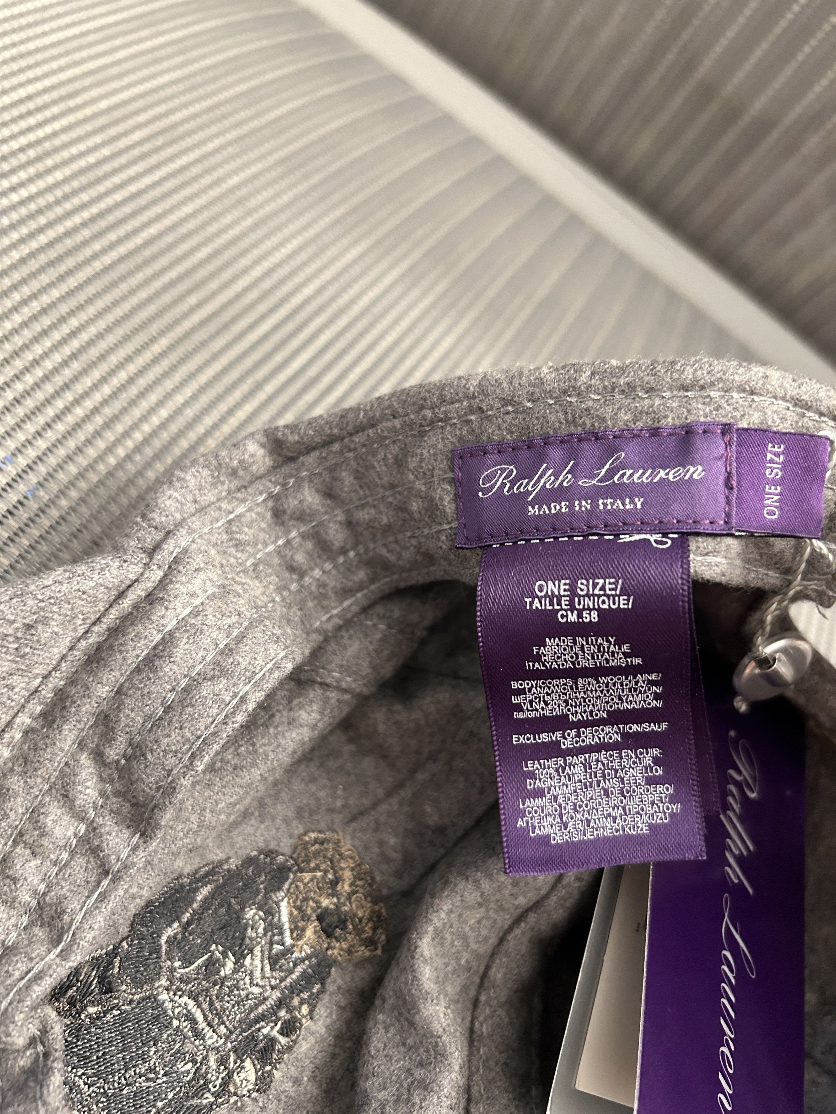 Ralph Lauren Purple Label Ralph Lauren Purple Label polo bear donegal wool hat cap Size ONE SIZE - 3 Thumbnail