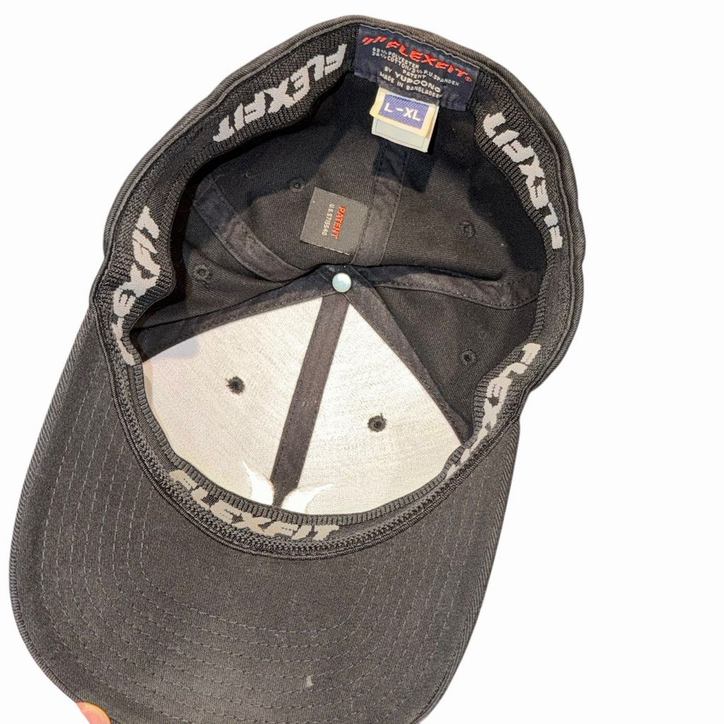 Hurley Hurley Mens Flex Fit Hat Cap Black White Logo L/XL SnapBack Size ONE SIZE - 6 Thumbnail