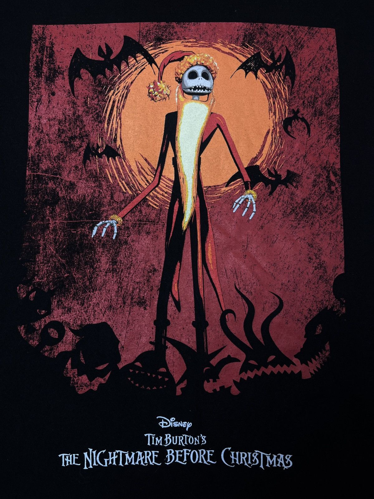 Disney × Vintage THE NIGHTMARE BEFORE CHRISTMAS RARE TEE - 848 Size US M / EU 48-50 / 2 - 2 Thumbnail