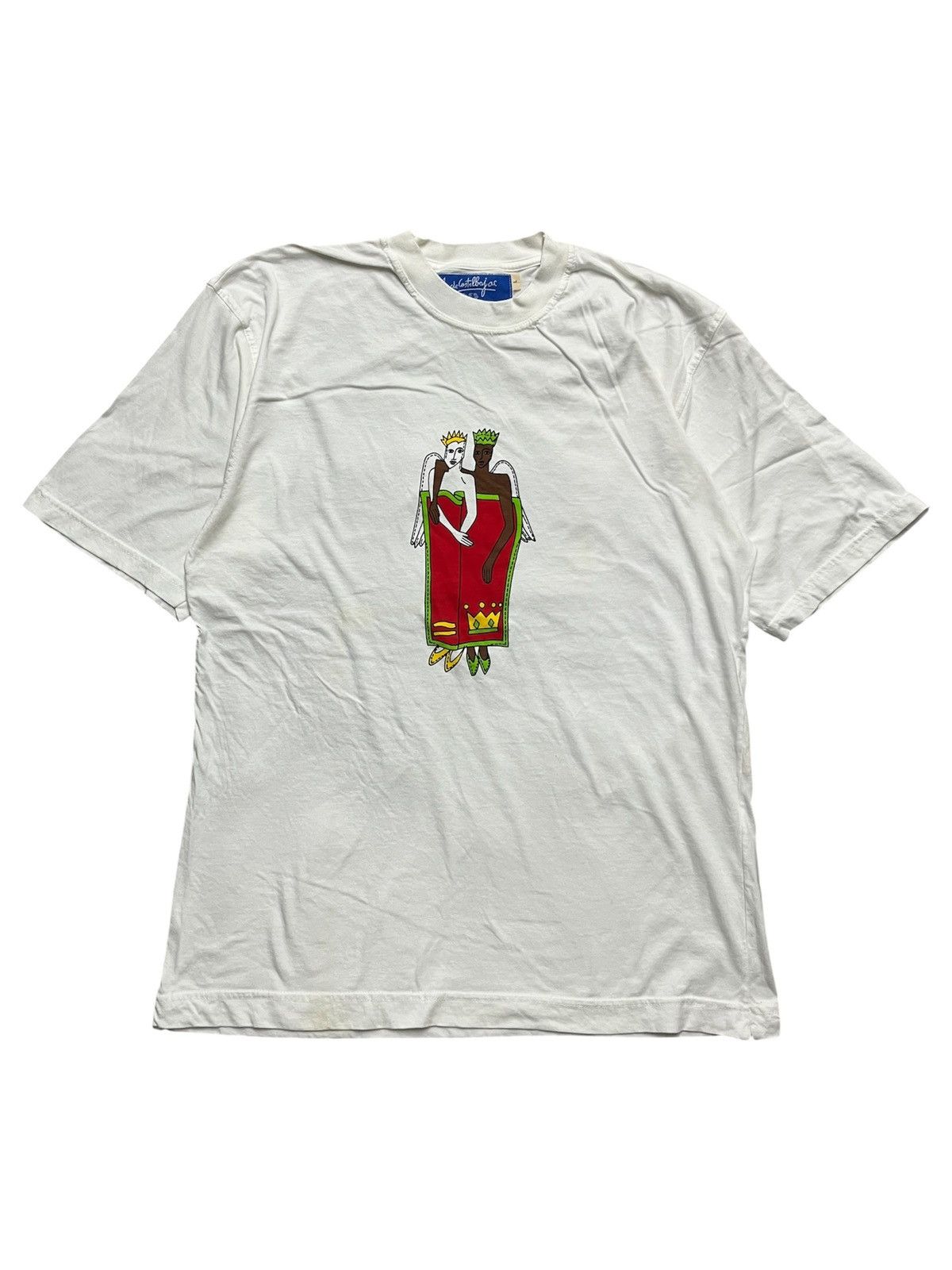 Jean Charles De Castelbajac Vintage Jc de Castelbajac Mare Uomo Twin Angels T-Shirt Size US L / EU 52-54 / 3 - 1 Thumbnail