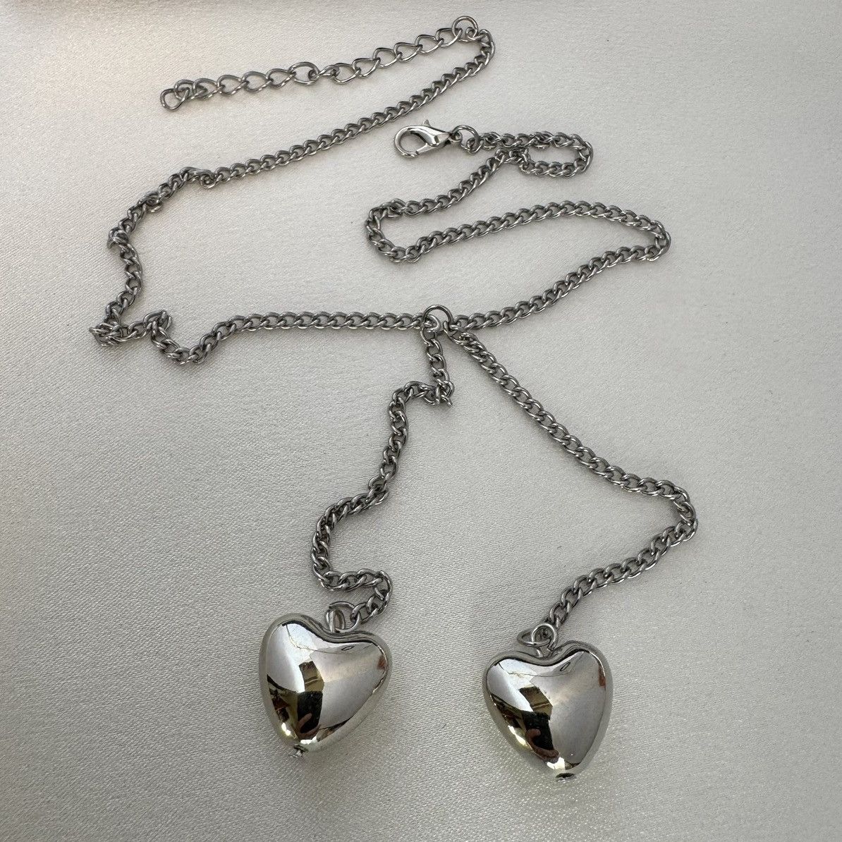 Other Silver Love Heart Pendant Necklace for Women Size ONE SIZE - 4 Thumbnail