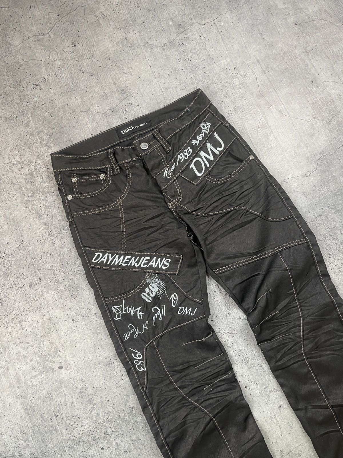 Japanese Brand Crazy Vintage Y2K/2000s Avantgarde Style Japanese Jeans Size US 33 - 4 Thumbnail