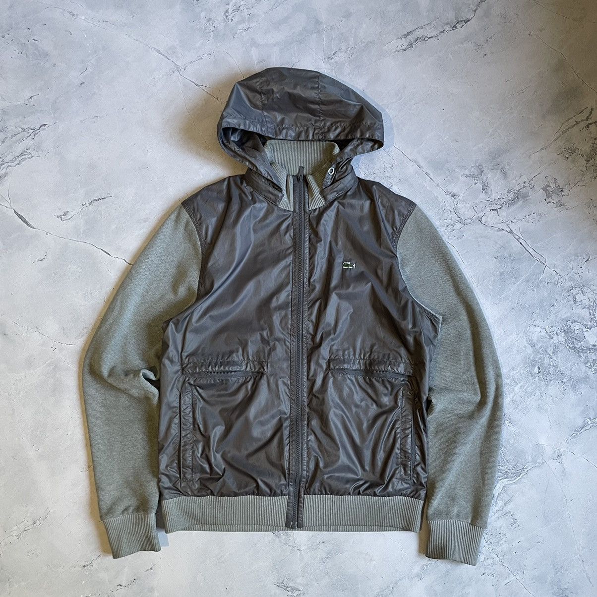 Lacoste × Vintage Lacoste Nylon Vintage Bomber Jacket Size US L / EU 52-54 / 3 - 1 Thumbnail
