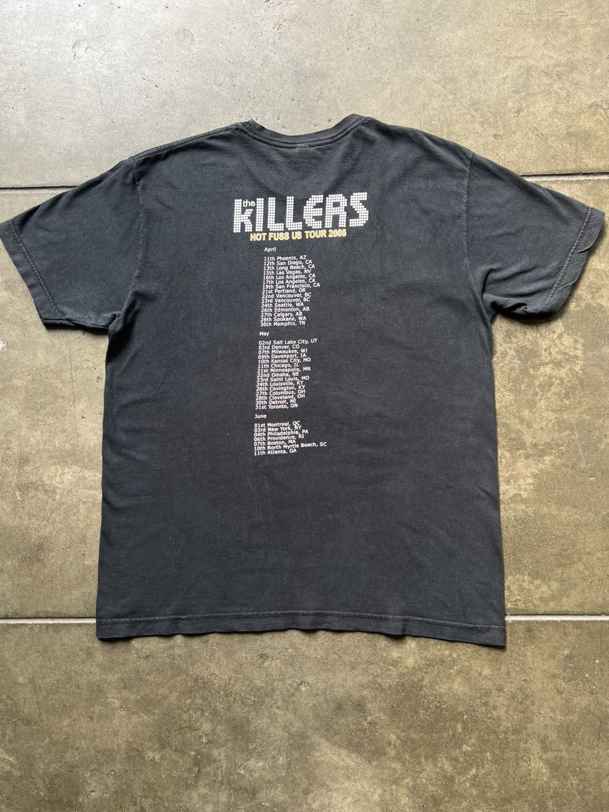 Vintage 2005 The Killers Hot Fuss US Tour Band Tee Shirt Strokes Size US L / EU 52-54 / 3 - 2 Thumbnail