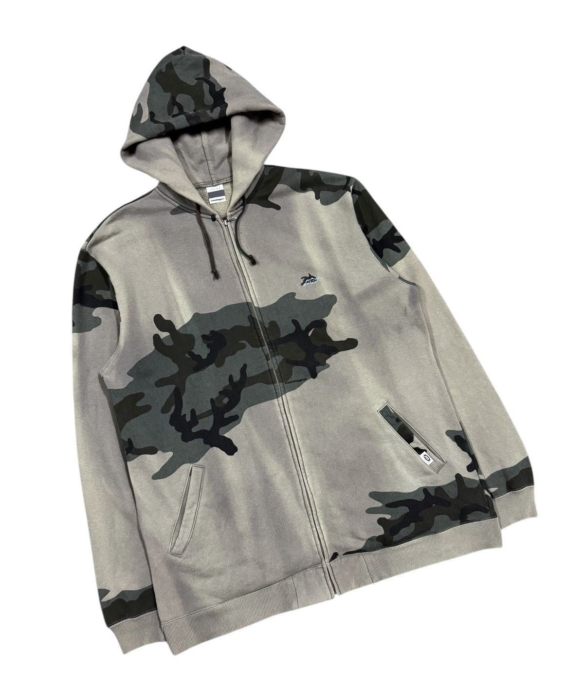 Hiroshi Fujiwara × Montage × Vintage Vtg🔥90’s Montage Glyph Camoflouge Fullzipper Hoodies Size US L / EU 52-54 / 3 - 5 Thumbnail
