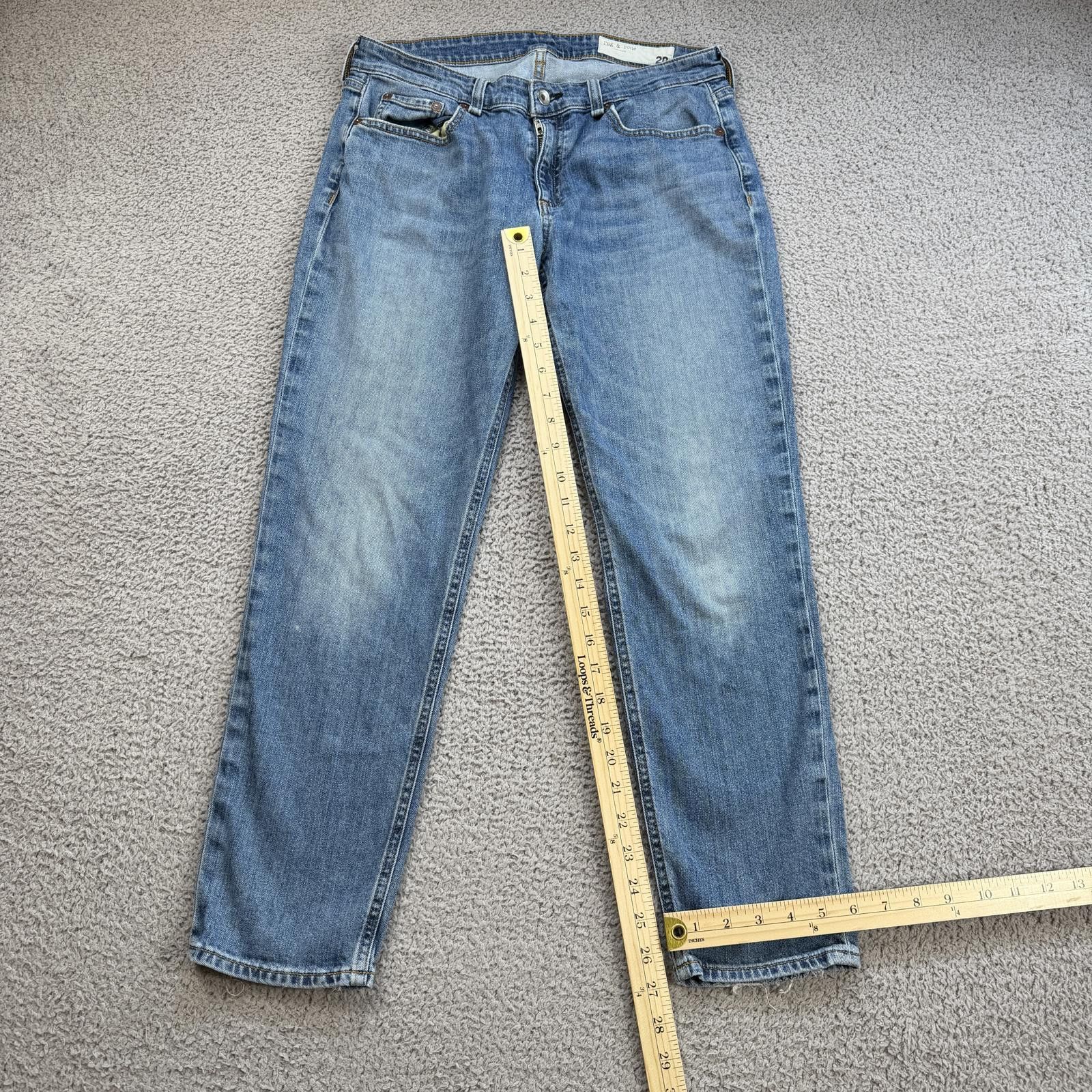 Rag & Bone Rag & Bone Slim Fit Jeans Blue Mens 28 Medium Wash Low Rise Size US 28 / EU 44 - 4 Thumbnail