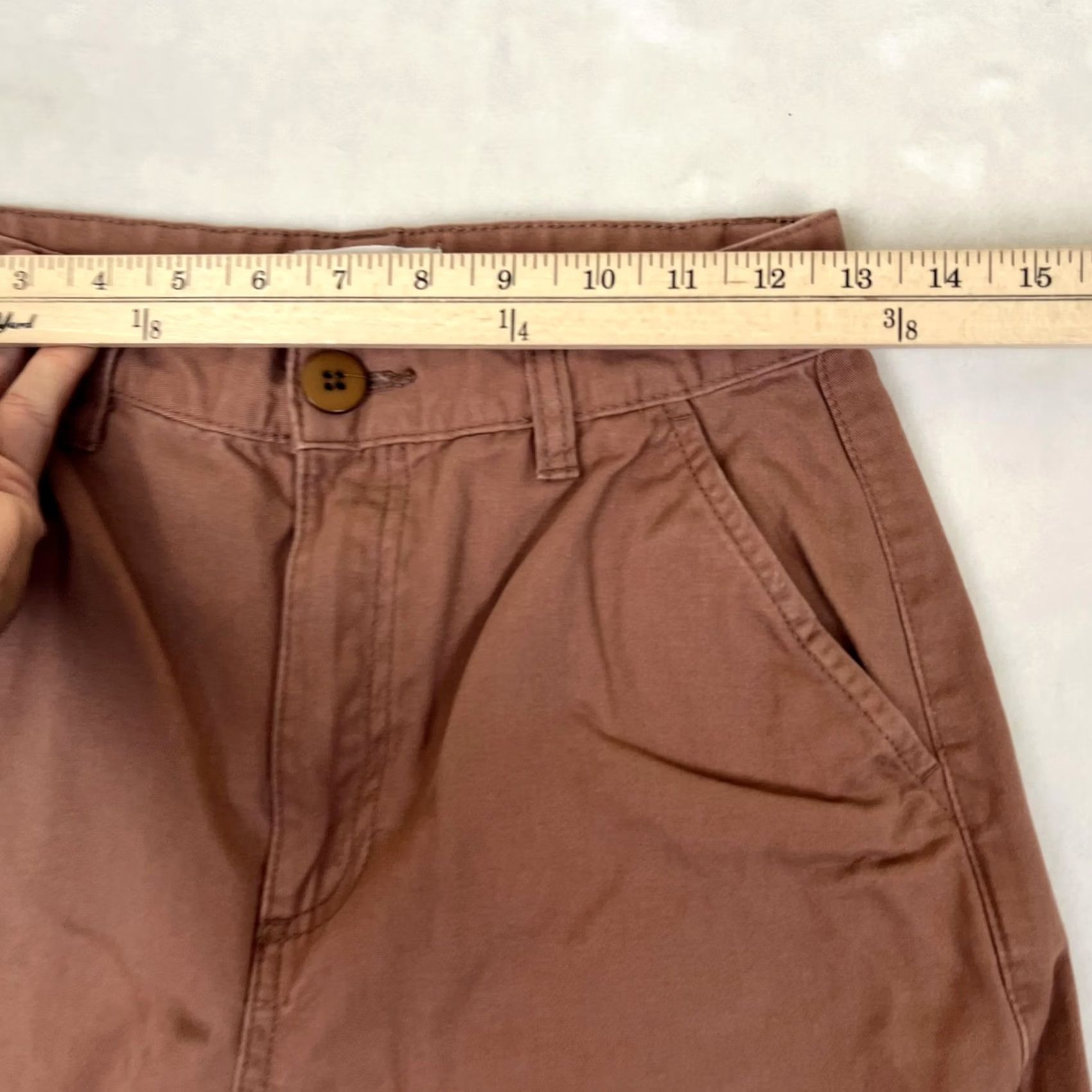 Cotton On Cotton On Pants Womens 4 Brown Twill Chino Straight Leg Relaxed Casual Size 27" / US 4 / IT 40 - 4 Thumbnail