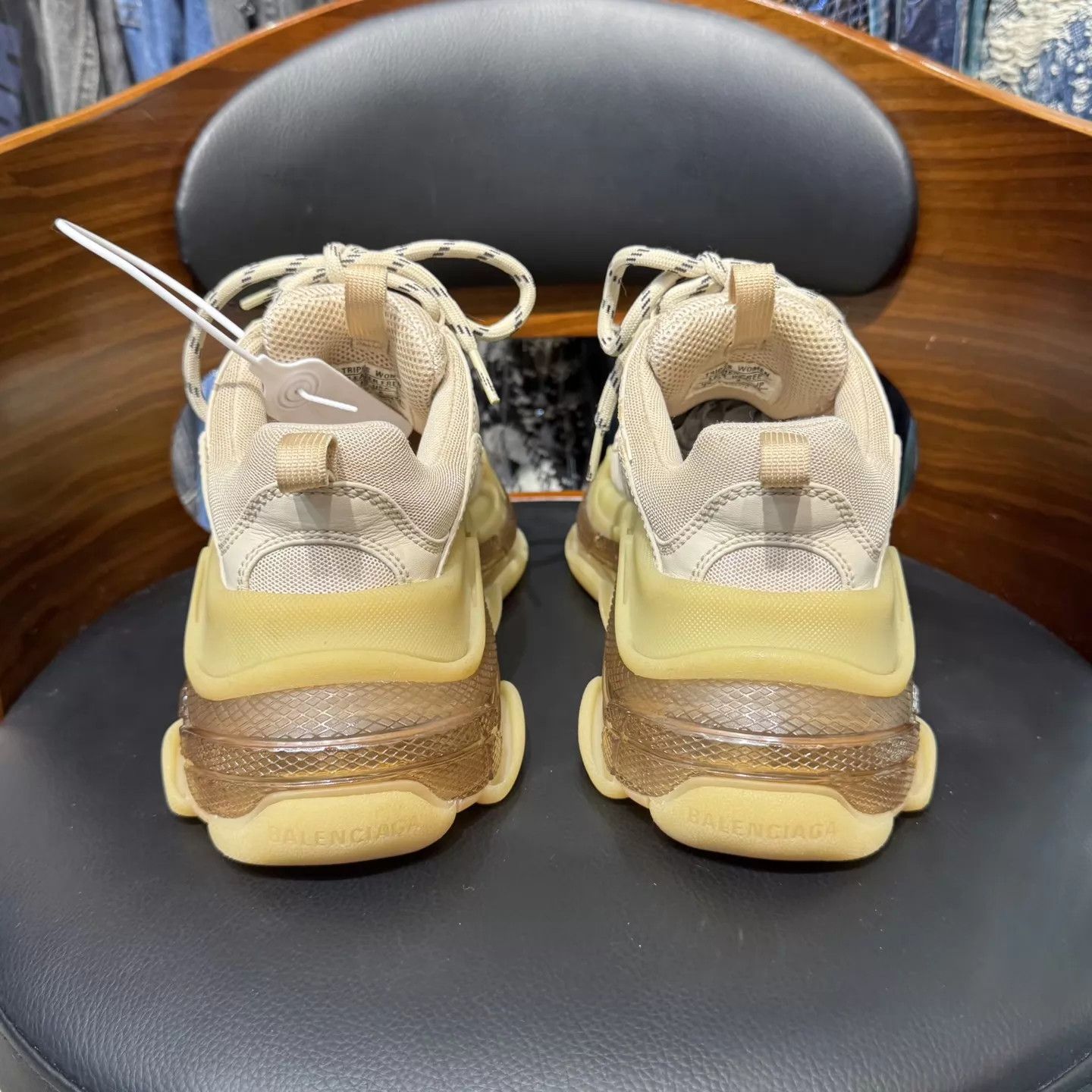 Balenciaga Balenciaga Triples Milk Tea 36 Worn 2x Org Box Size US 5.5 / IT 35.5 - 3 Thumbnail