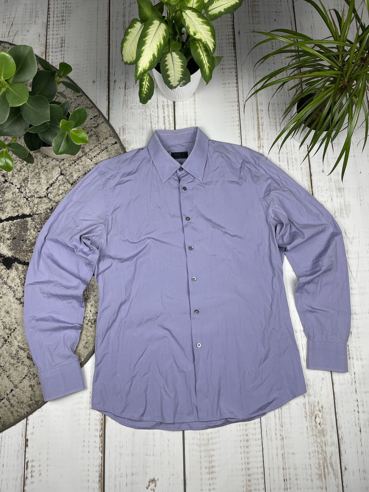 Prada Prada Shirt Button Ups Business Basic Size US M / EU 48-50 / 2 - 2 Thumbnail
