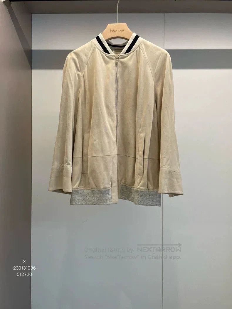 Brunello Cucinelli Brunello Cucinelli Beige Leather Jacket 46. Size US M / EU 48-50 / 2 - 1 Thumbnail