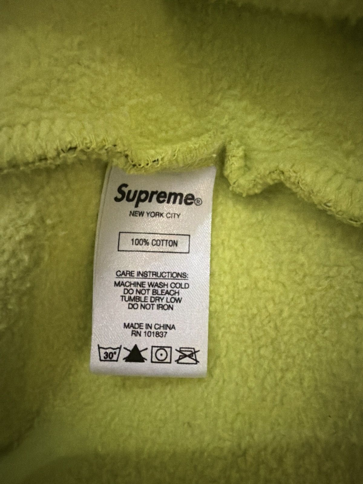 Supreme Supreme Black Ark Hooded Sweatshirt 'Fluorescent Yellow Size US M / EU 48-50 / 2 - 6 Thumbnail