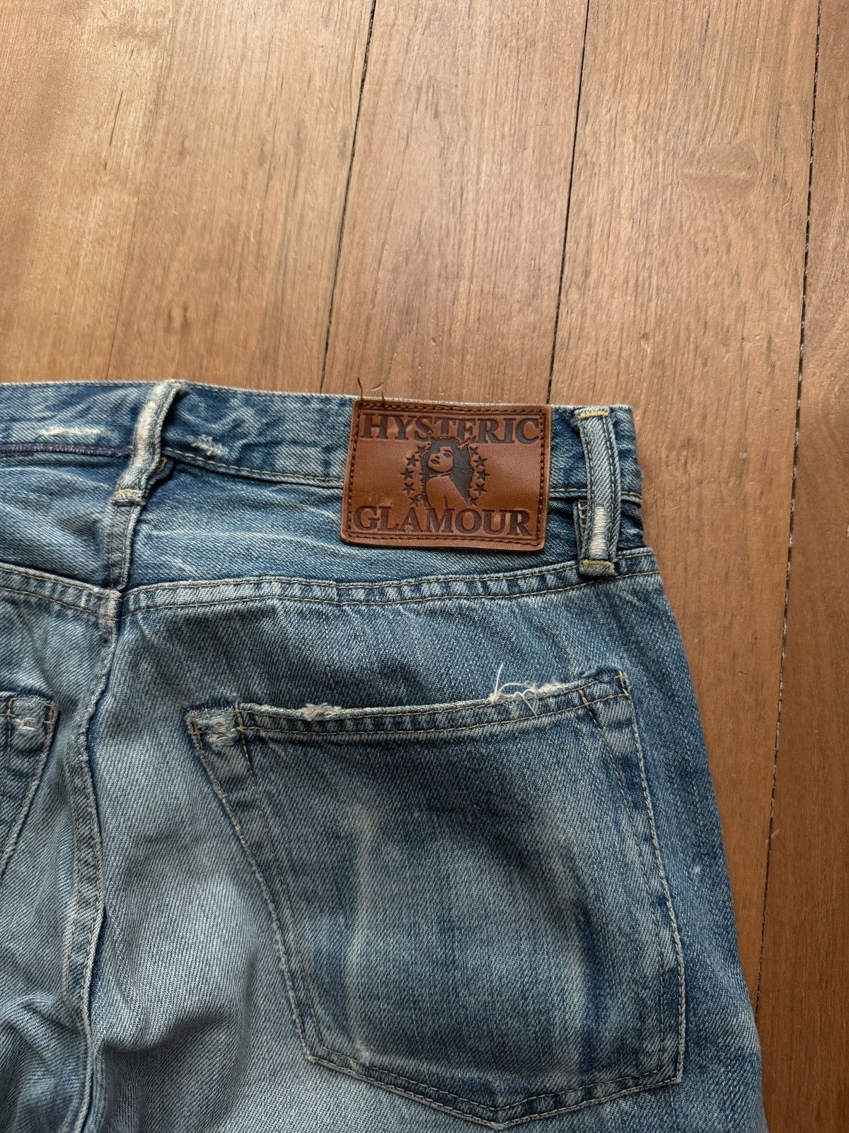 Hysteric Glamour Hysteric Glamour Flared Studded Paint Denim Jeans Size US 30 / EU 46 - 6 Thumbnail