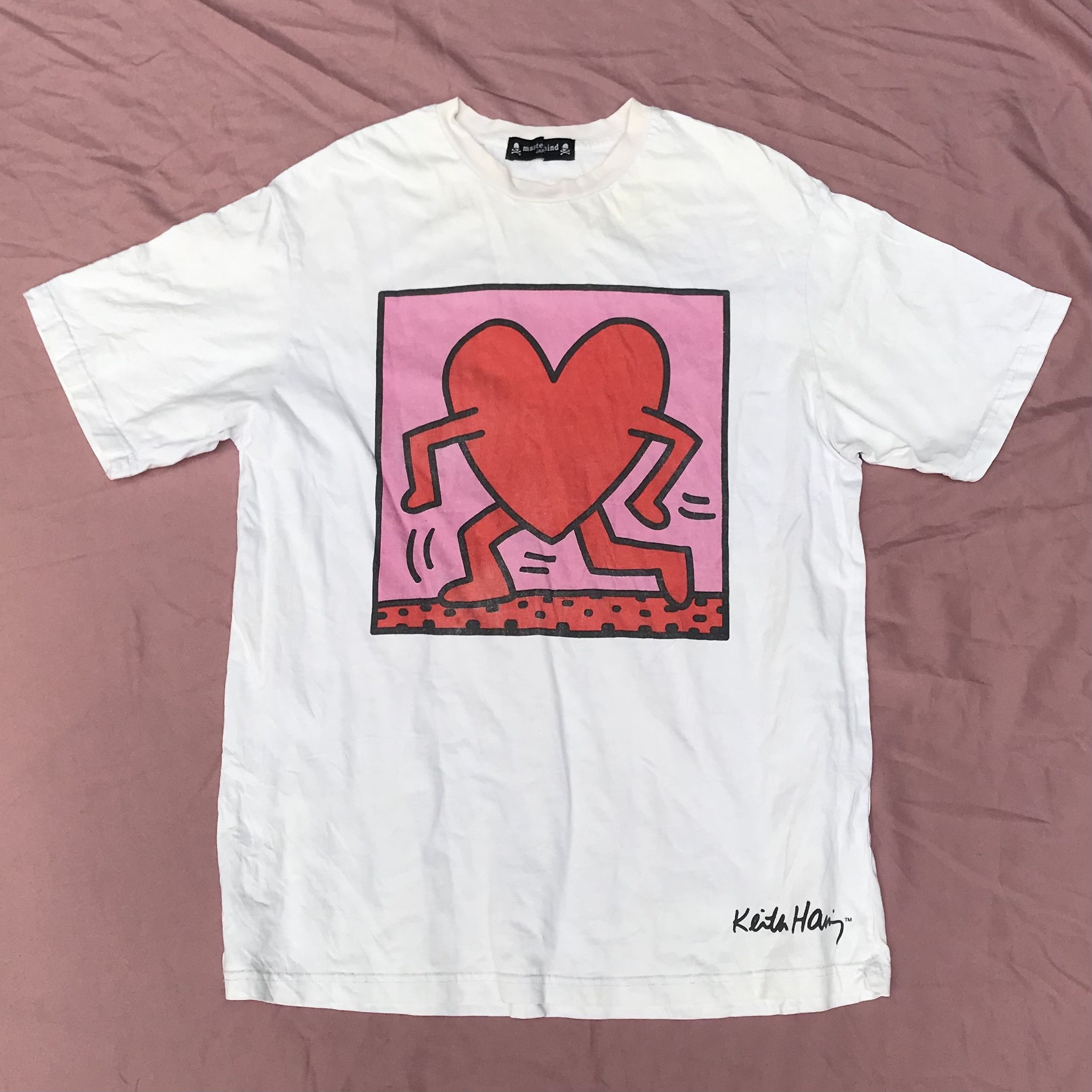 Keith Haring × Mastermind Japan MASTERMIND JAPAN x KEITH HARRING "dancing heart" Tshirt Size US L / EU 52-54 / 3 - 2 Thumbnail
