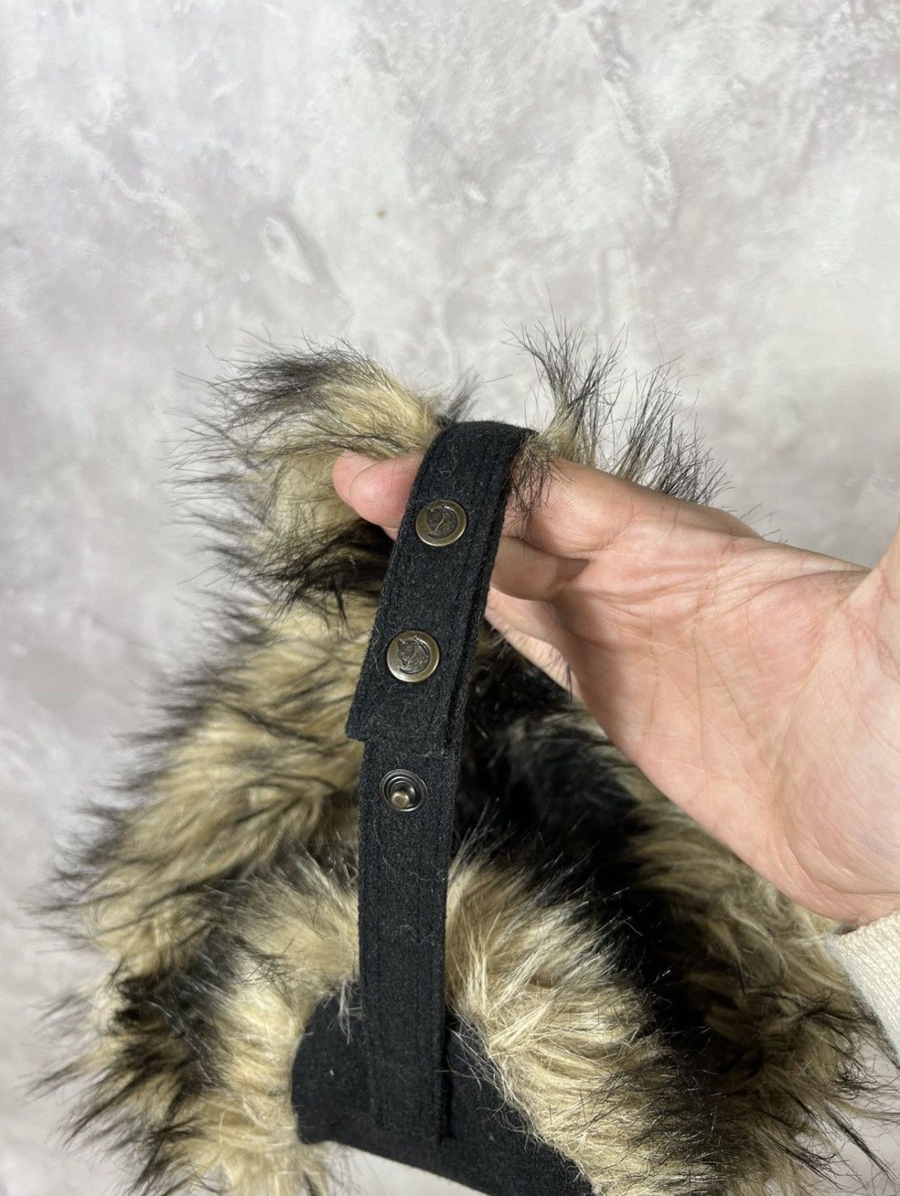 Fjallraven Vintage IfSixWasNine Style Fjal Raven Fur Fuzzy Ushanka Hat Size ONE SIZE - 4 Thumbnail