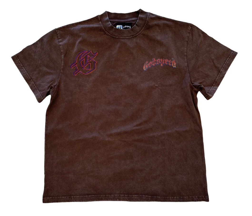 Godspeed Godspeed Goldie T-Shirt "Brown Washed" Size US S / EU 44-46 / 1 - 1 Thumbnail
