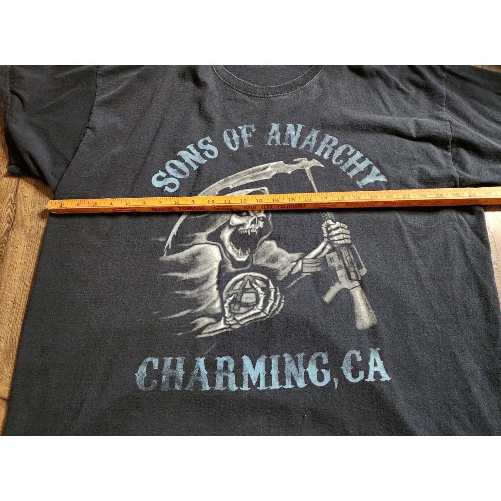 Doublet VINTAGE? 3XL Son of Anarchy SOA Grim Reaper T Shirt Black Double-Sided Mens Adult 3XL Short Sleeve Crew Neck Vintage Size US XXL / EU 58 / 5 - 3 Thumbnail