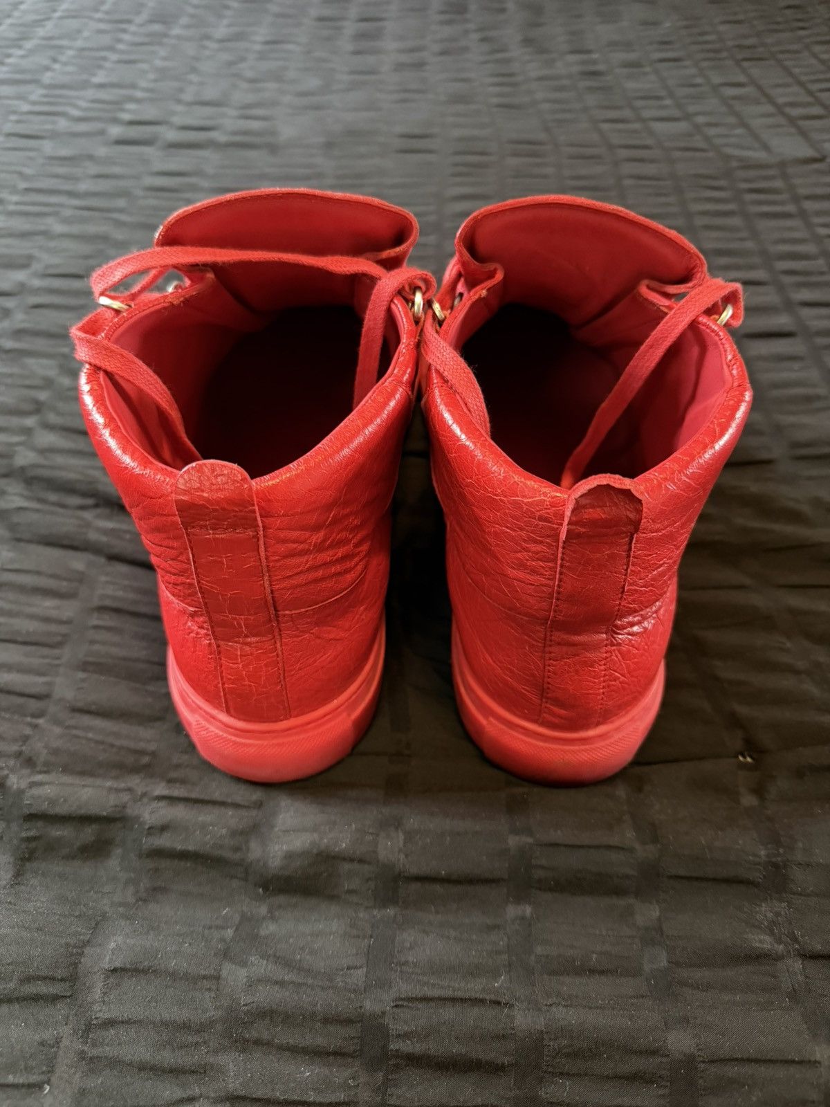Balenciaga Balenciaga Red Arena High Top Sneakers Size US 12 / EU 45 - 3 Thumbnail