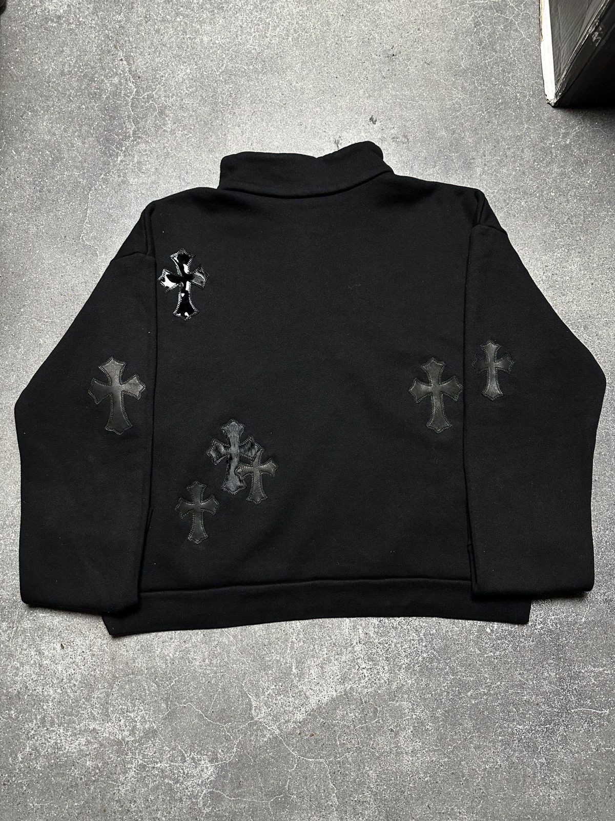 Chrome Hearts Chrome Hearts Flooded Cross Patch Quarter Zip Size US M / EU 48-50 / 2 - 2 Thumbnail