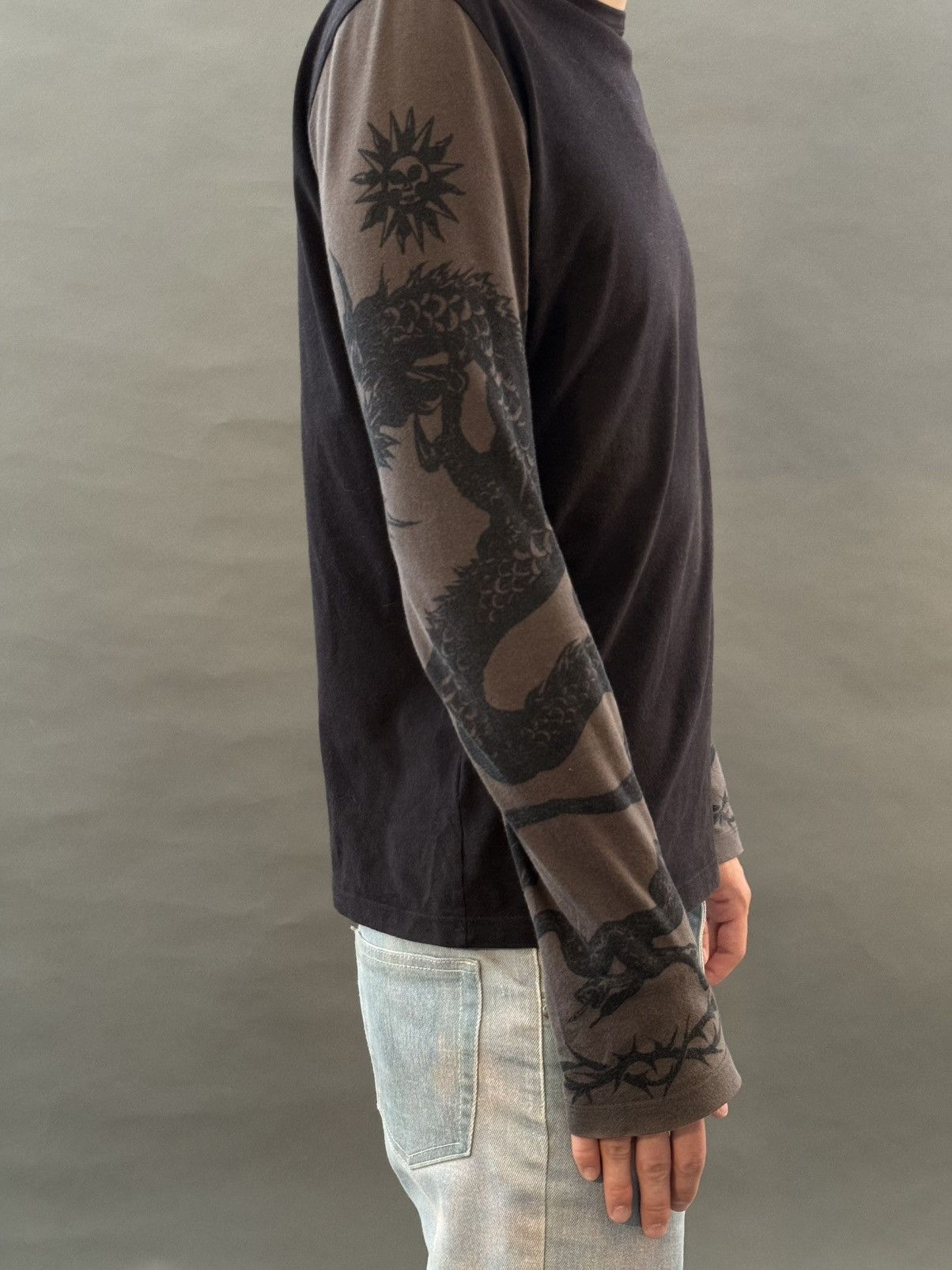 Jean Paul Gaultier SS96 Jean Paul Gaultier Dragon Tattoo Long Sleeve Size US M / EU 48-50 / 2 - 3 Thumbnail