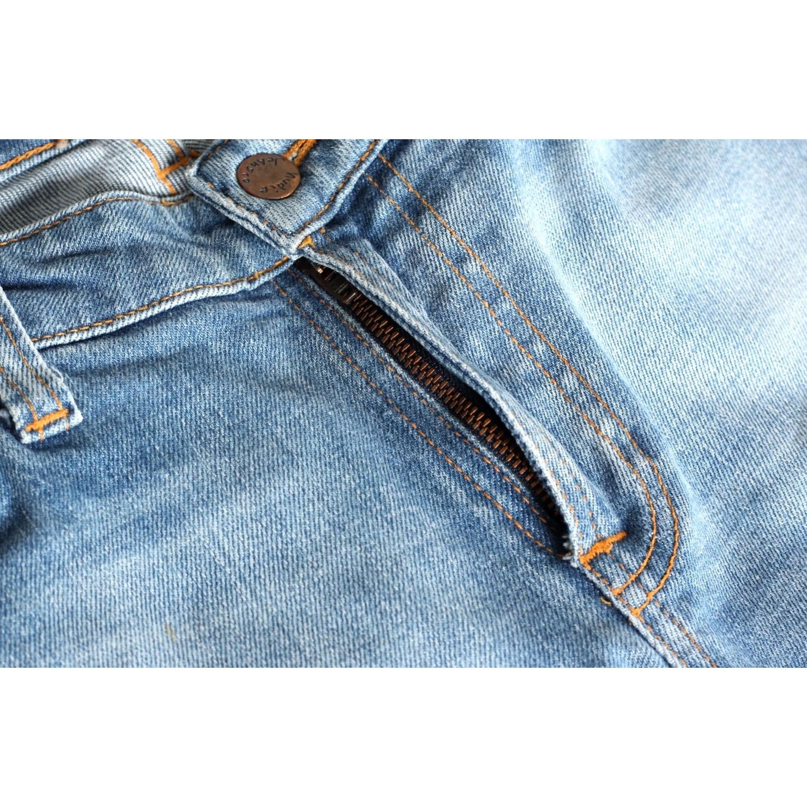 Nudie Jeans NUDIE JEANS SKINNY LIN Clean Stone Indigo Stretch Jeans Men W30 L32 DZ6370 Size US 30 / EU 46 - 4 Thumbnail