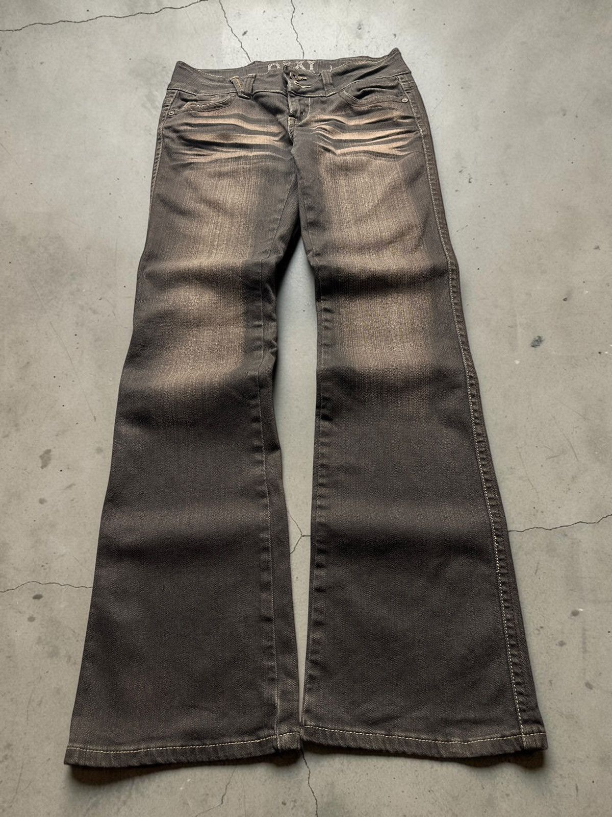 Japanese Brand Rare Midas studded crocodile flared lgb
