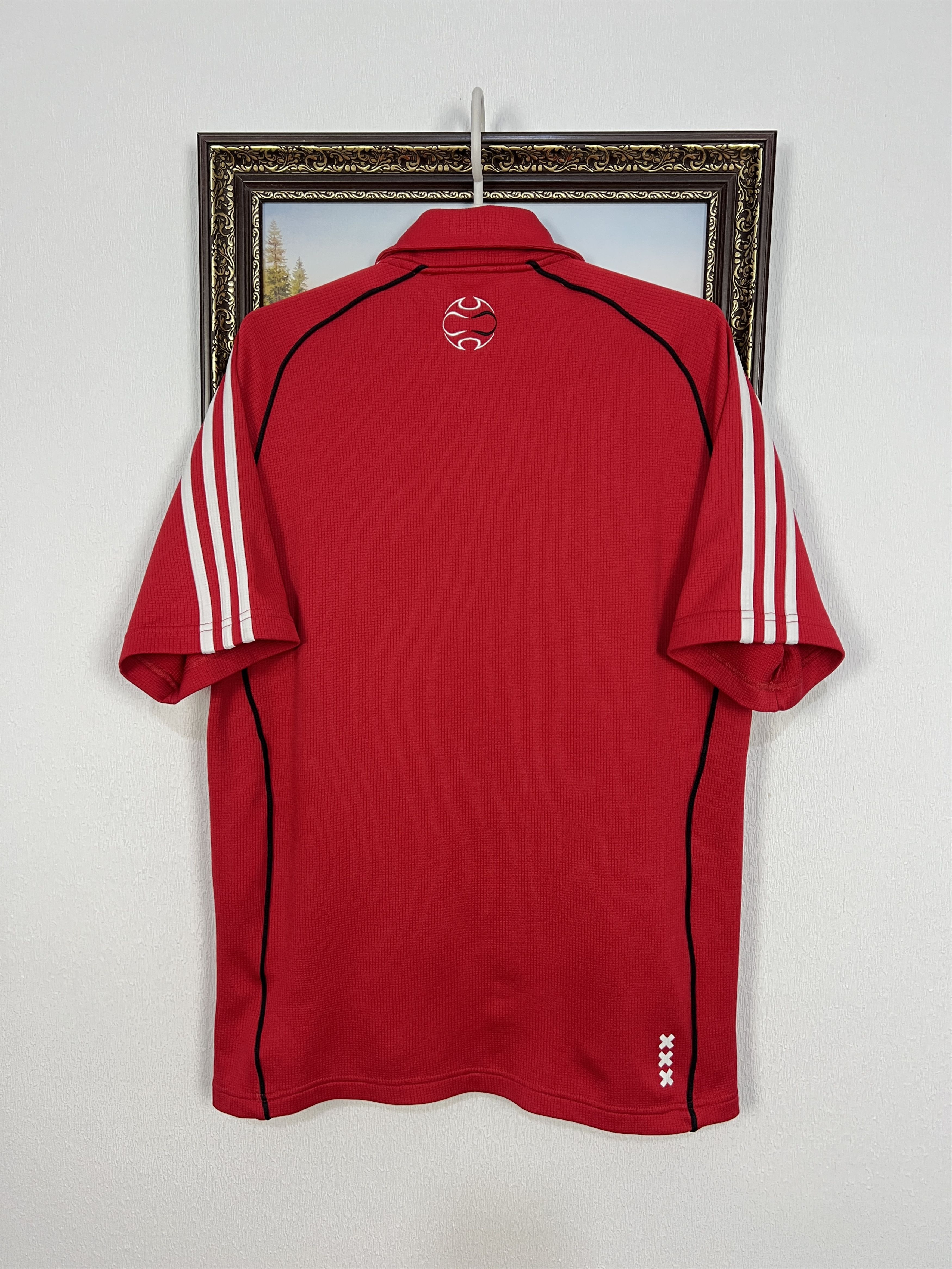 Adidas Vintage Adidas Ajax Amsterdam Football Train Shirt Polo Size US M / EU 48-50 / 2 - 12 Thumbnail
