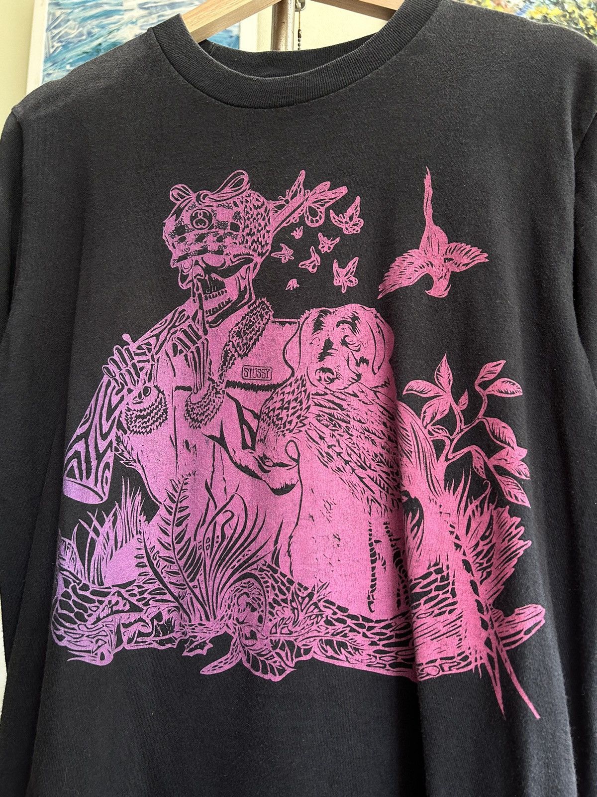 Stussy Stussy Skull Black Faded Shirt Size US S / EU 44-46 / 1 - 2 Thumbnail