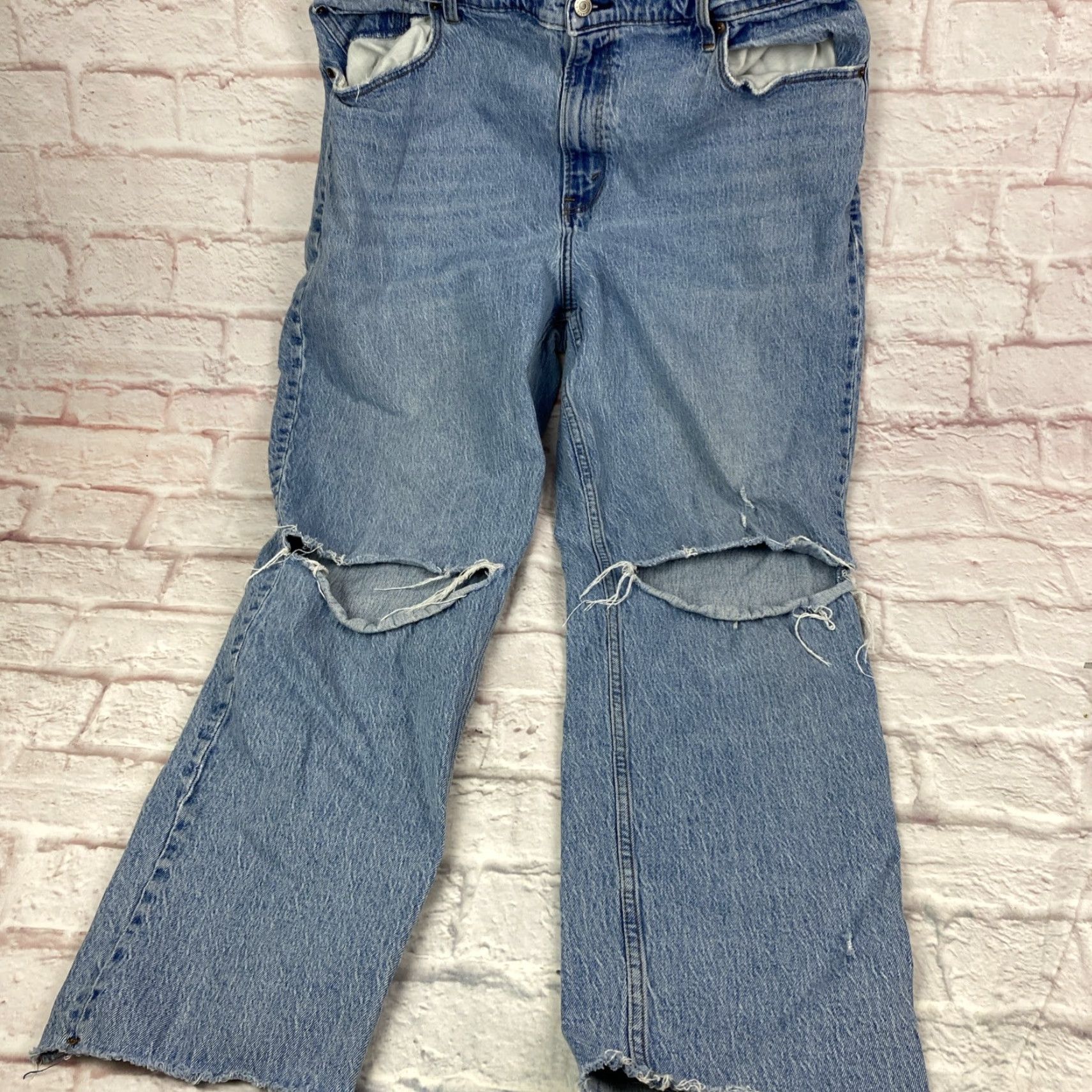 Abercrombie & Fitch VINTAGE Abercrombie & Fitch Jeans 90s Ultra High Rise Straight Womens 34/18R Blue Denim Cotton Blend 5-Pocket Mens Womens Size 24" / US 00 / IT 34 - 3 Thumbnail