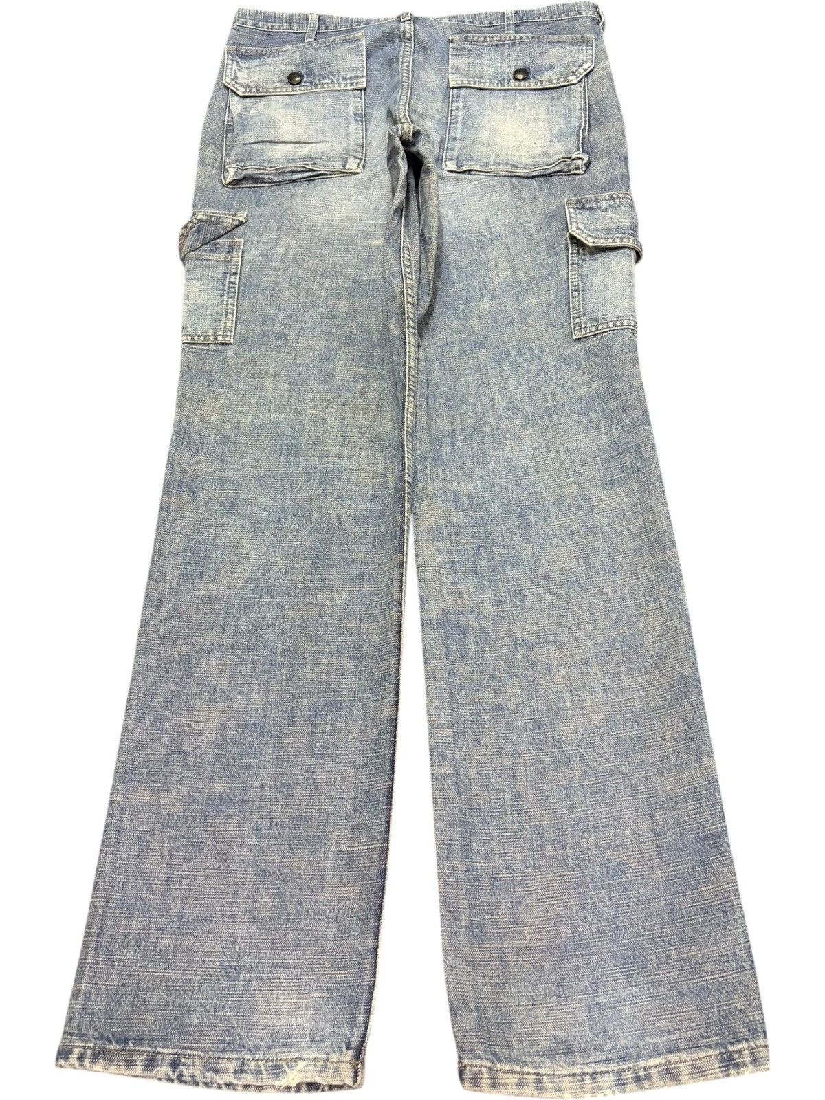 JNCO Vintage Japanese Brand Herringbone Cargo Loose Jeans Size US 32 / EU 48 - 2 Thumbnail