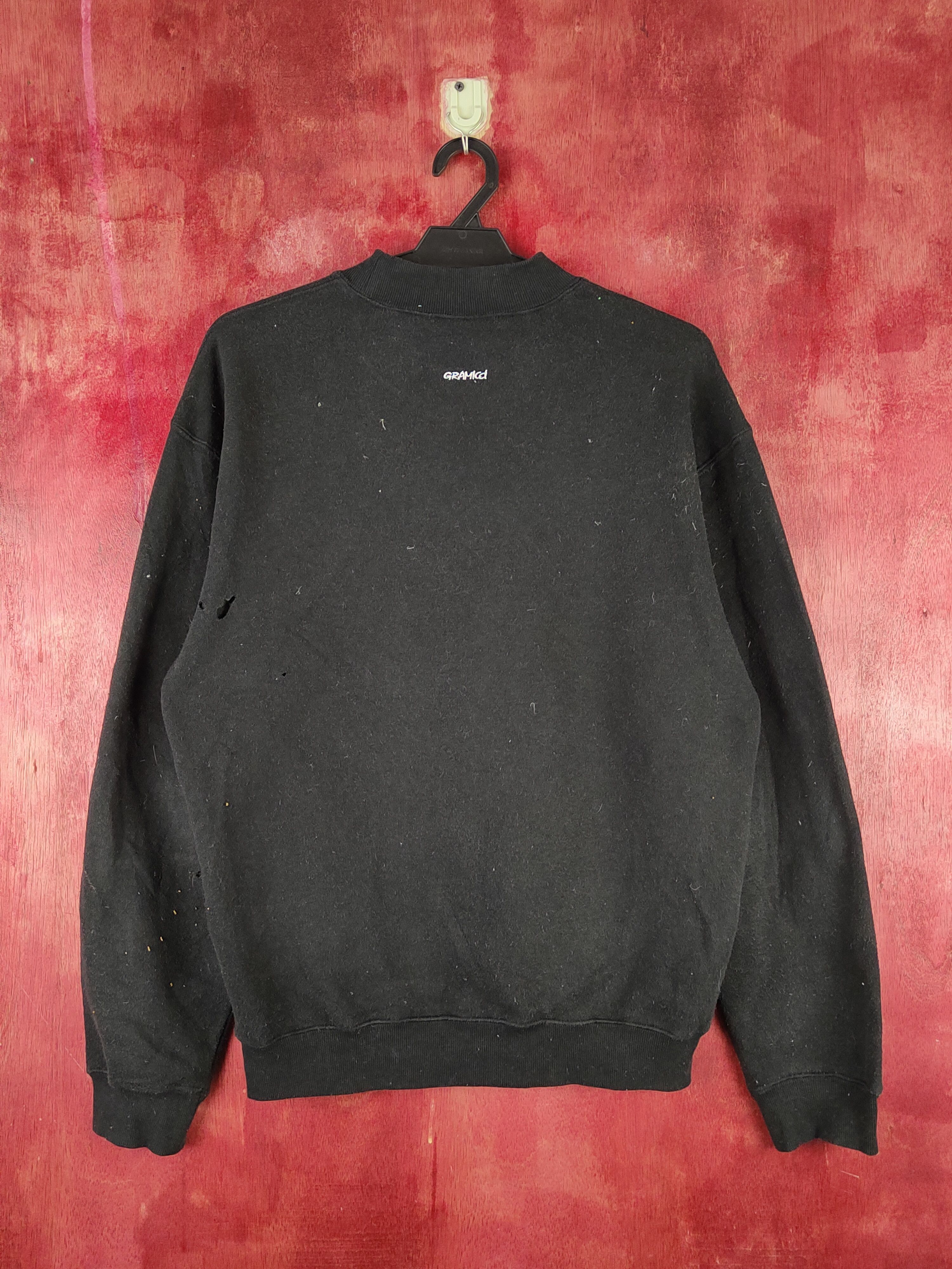 Gramicci × Japanese Brand × Vintage Gramicci Black ripped distressed vintage Sweatshirts #SW2116 Size US S / EU 44-46 / 1 - 11 Thumbnail