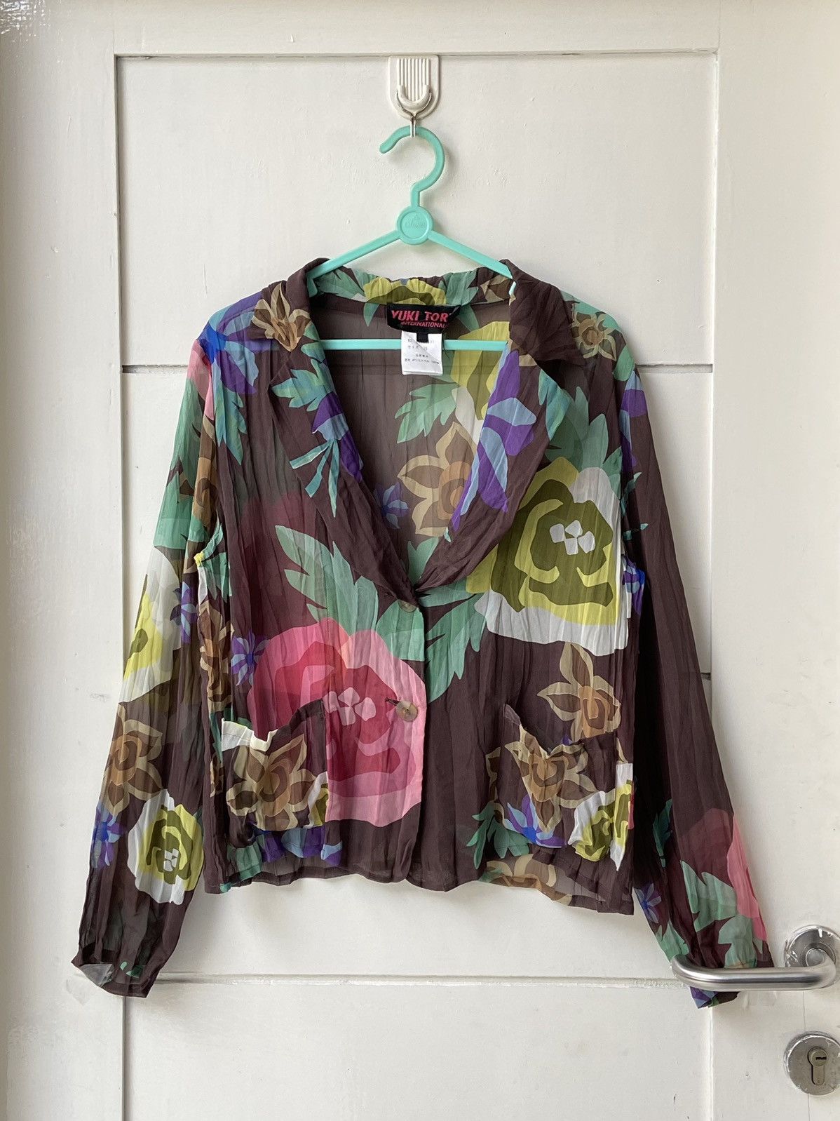 Issey Miyake × Yoshiyuki Konishi YUKI TORII Flower Motive Blazer/Shirt Size S / US 4 / IT 40 - 10 Thumbnail