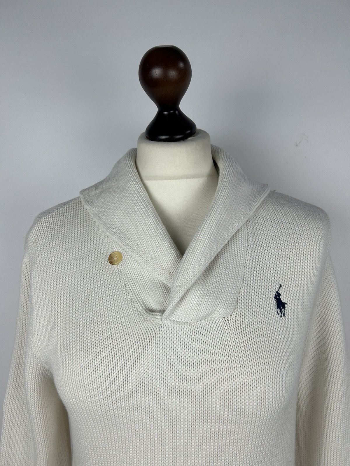 Ralph Lauren Sport Vintage Polo Ralph Lauren Sport Knit Sweater White Size L Size L / US 10 / IT 46 - 2 Thumbnail