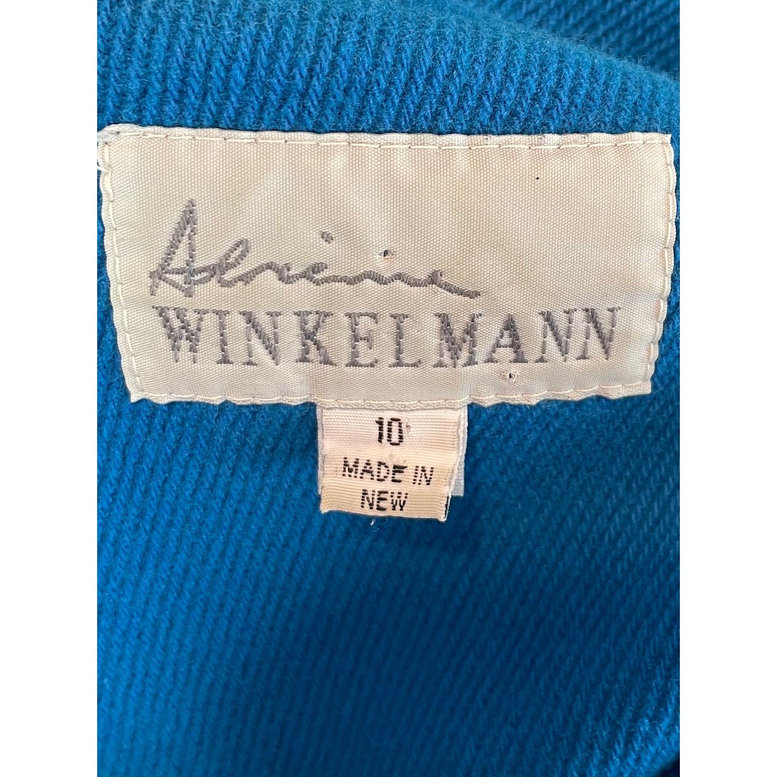 Other Adrienne Winkelmann Blue Structured Jacket, Size 10 Size M / US 6-8 / IT 42-44 - 6 Thumbnail