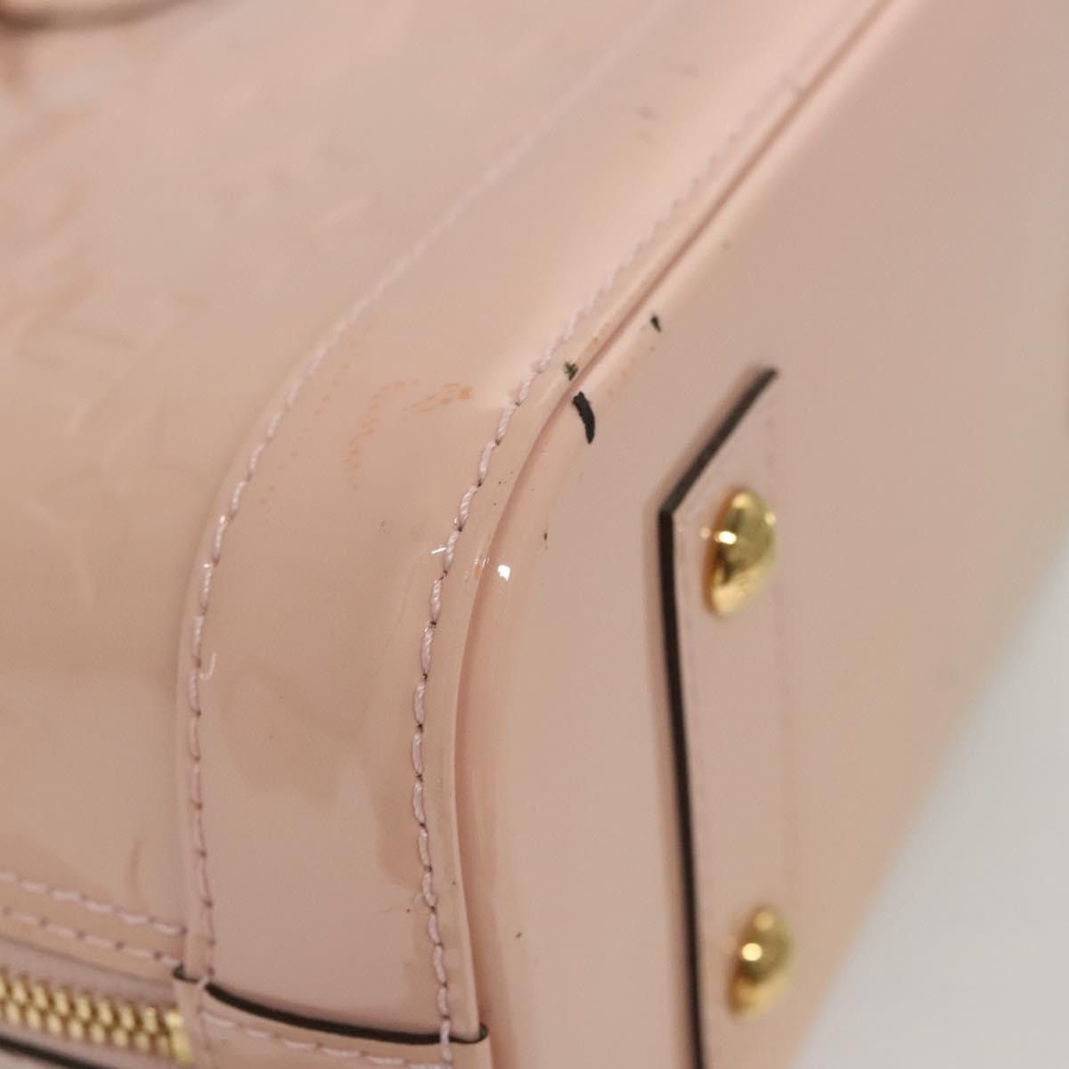Louis Vuitton LOUIS VUITTON Vernis Alma BB Hand Bag Pink Rose Valerine Size ONE SIZE - 12 Thumbnail