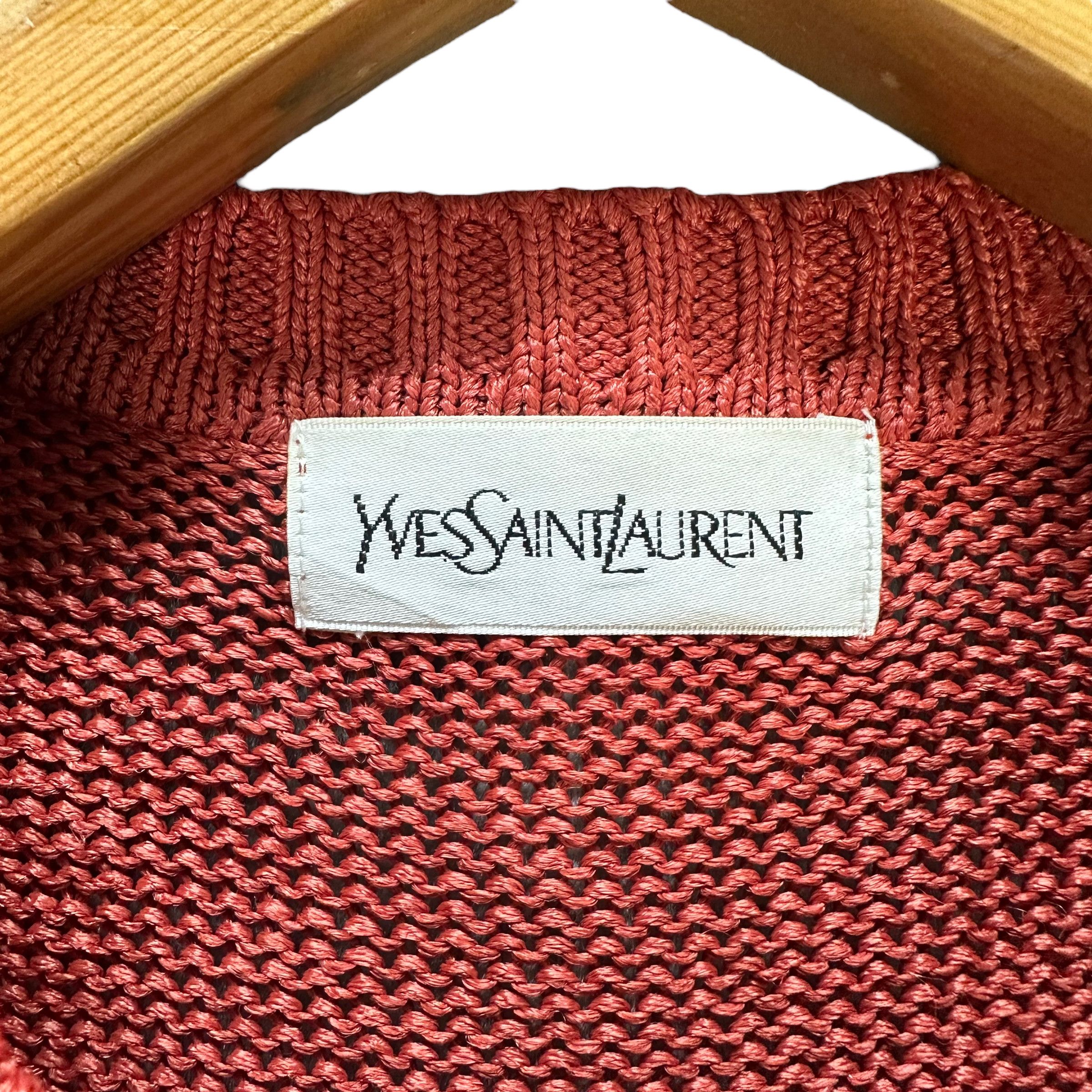 Yves Saint Laurent VINTAGE YSL KNITTED SWEATER #7493-148 Size M / US 6-8 / IT 42-44 - 7 Thumbnail