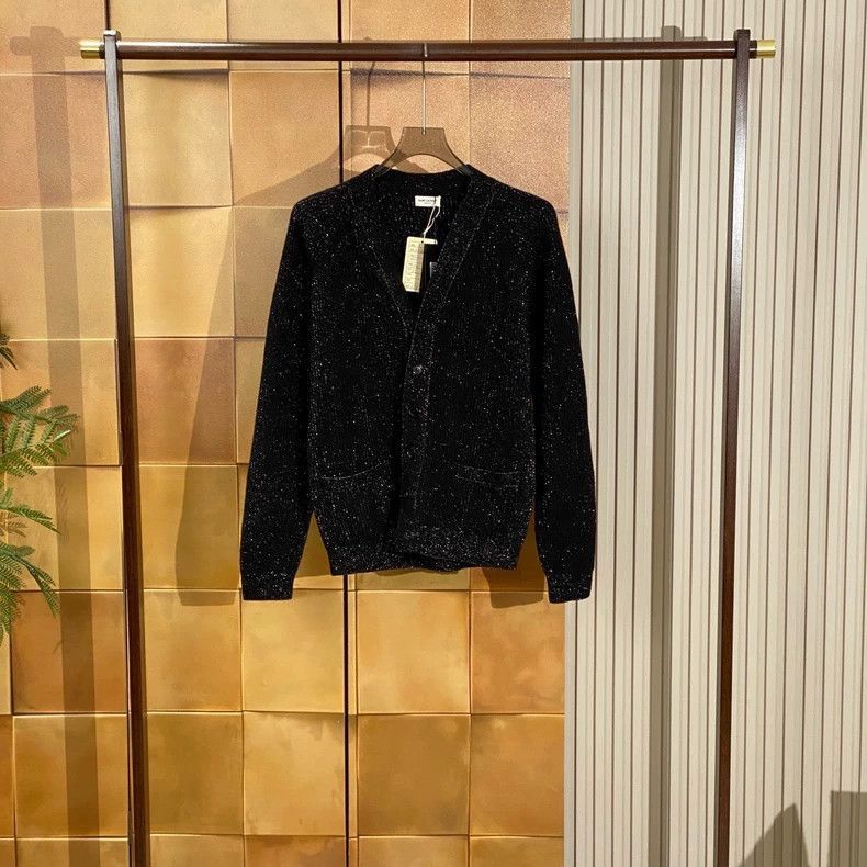 Saint Laurent Paris Saint Laurent Paris Gold thread blended cardigan jacket-250 Size US M / EU 48-50 / 2 - 1 Thumbnail