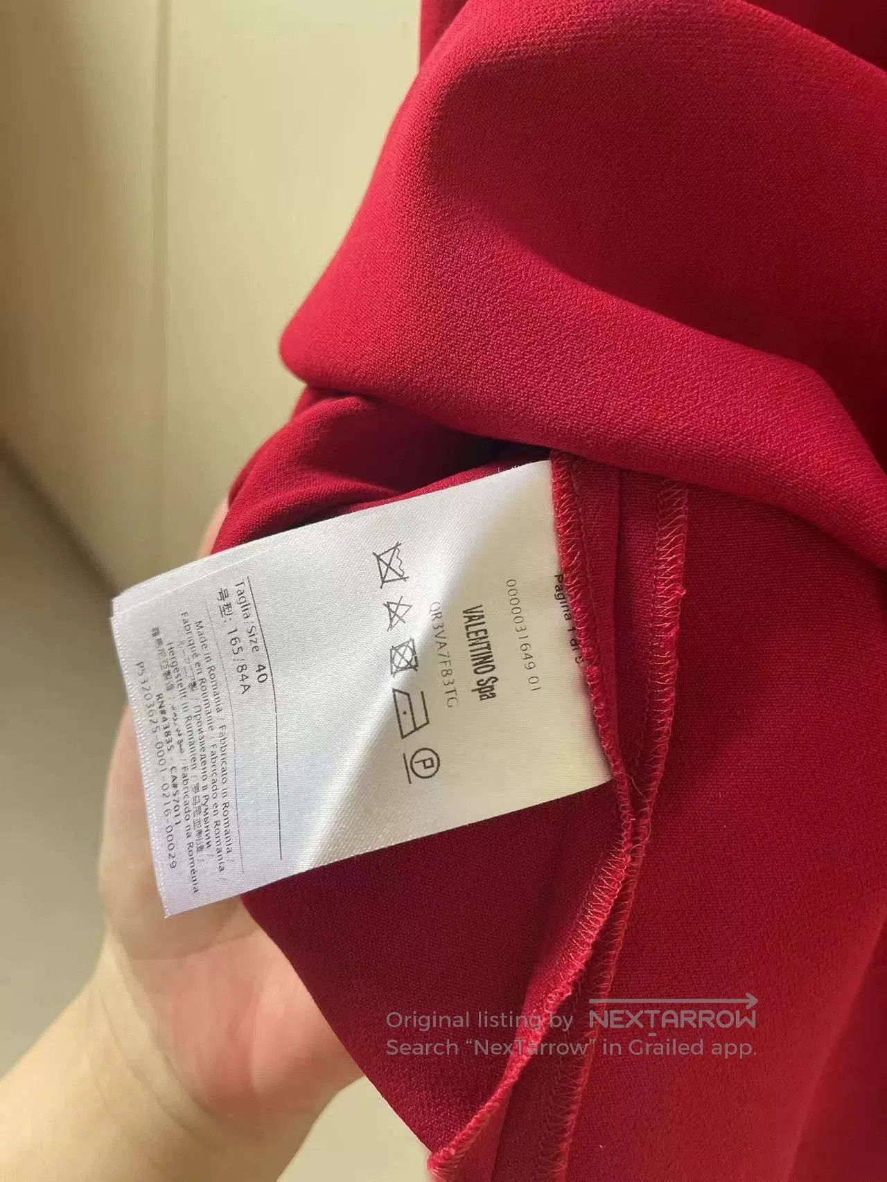 Valentino Valentino Women's Red Short-Sleeve Dress. Size US XS / EU 42 / 0 - 6 Thumbnail