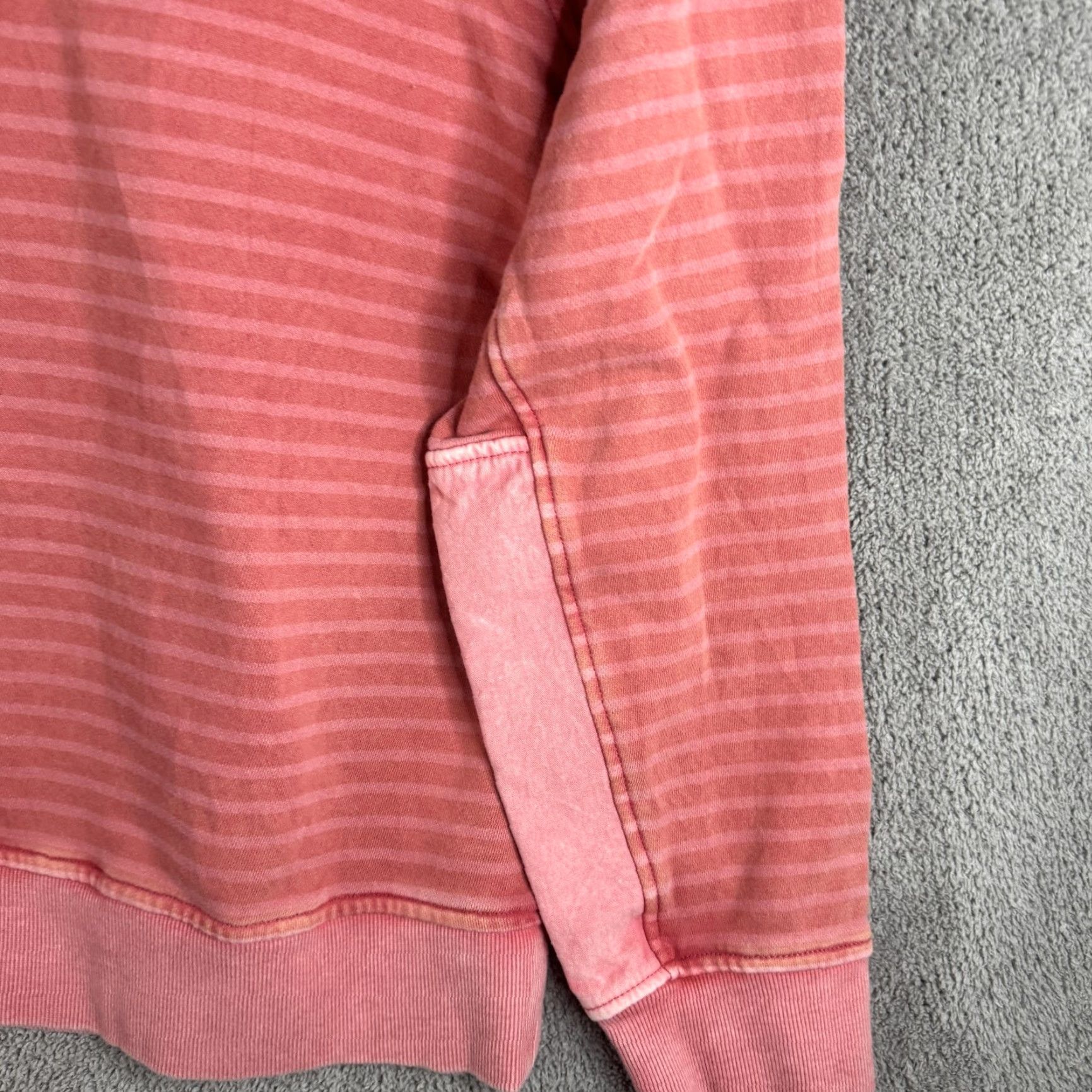 Vineyard Vines Vineyard Vines Sweatshirt Mens Large Pink Striped Mock Neck Snap Shep Shirt Size US L / EU 52-54 / 3 - 3 Thumbnail