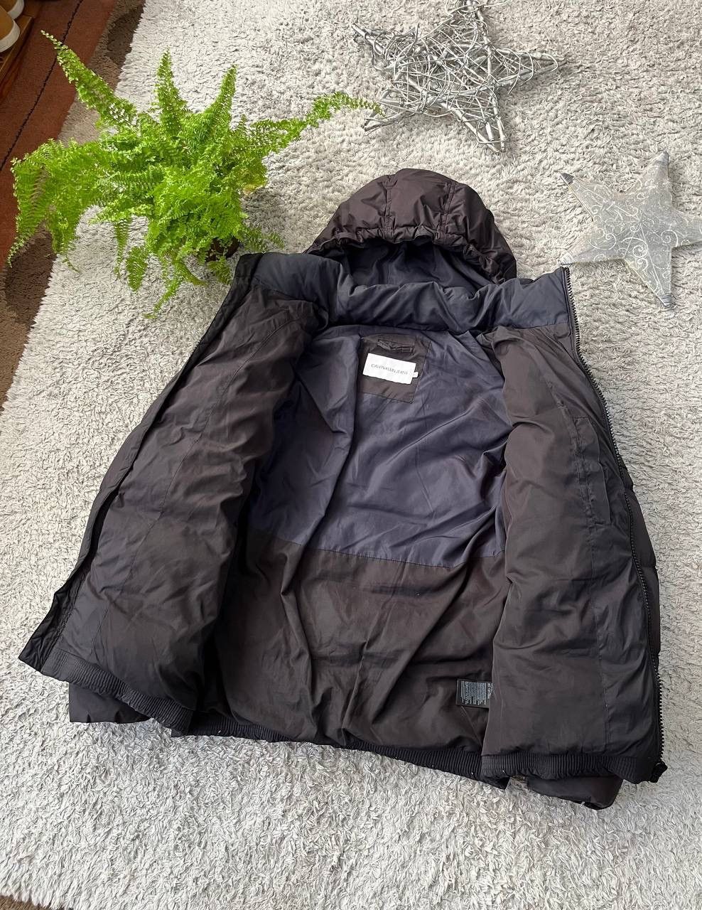Calvin Klein Puffer Light Jacket Streetwear Vintage Logo