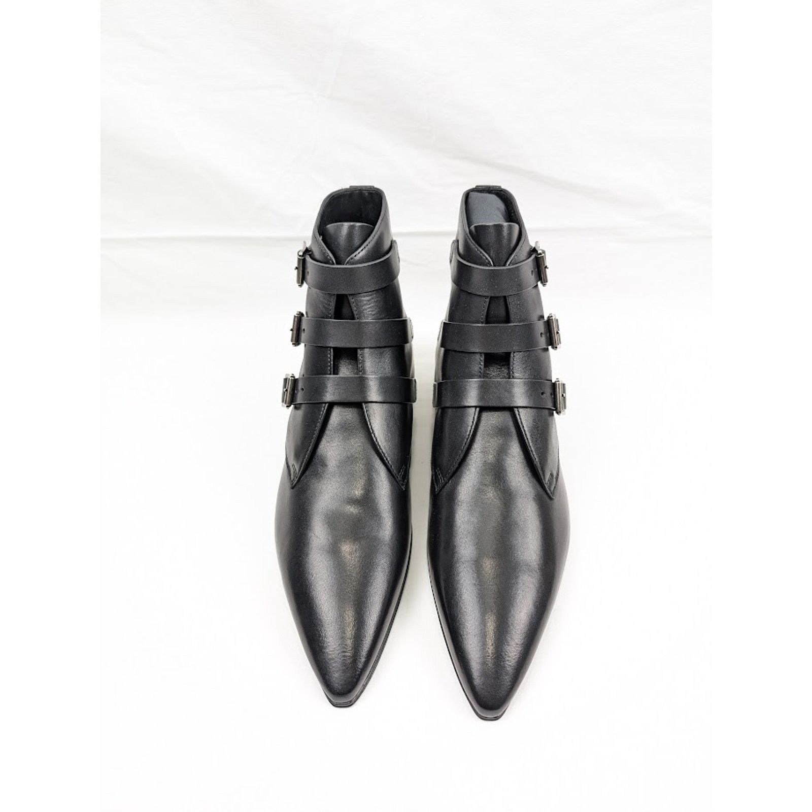 Saint Laurent Paris o1rshd1 Goth 15 Boots in Nero Size US 8.5 / EU 41-42 - 13 Thumbnail