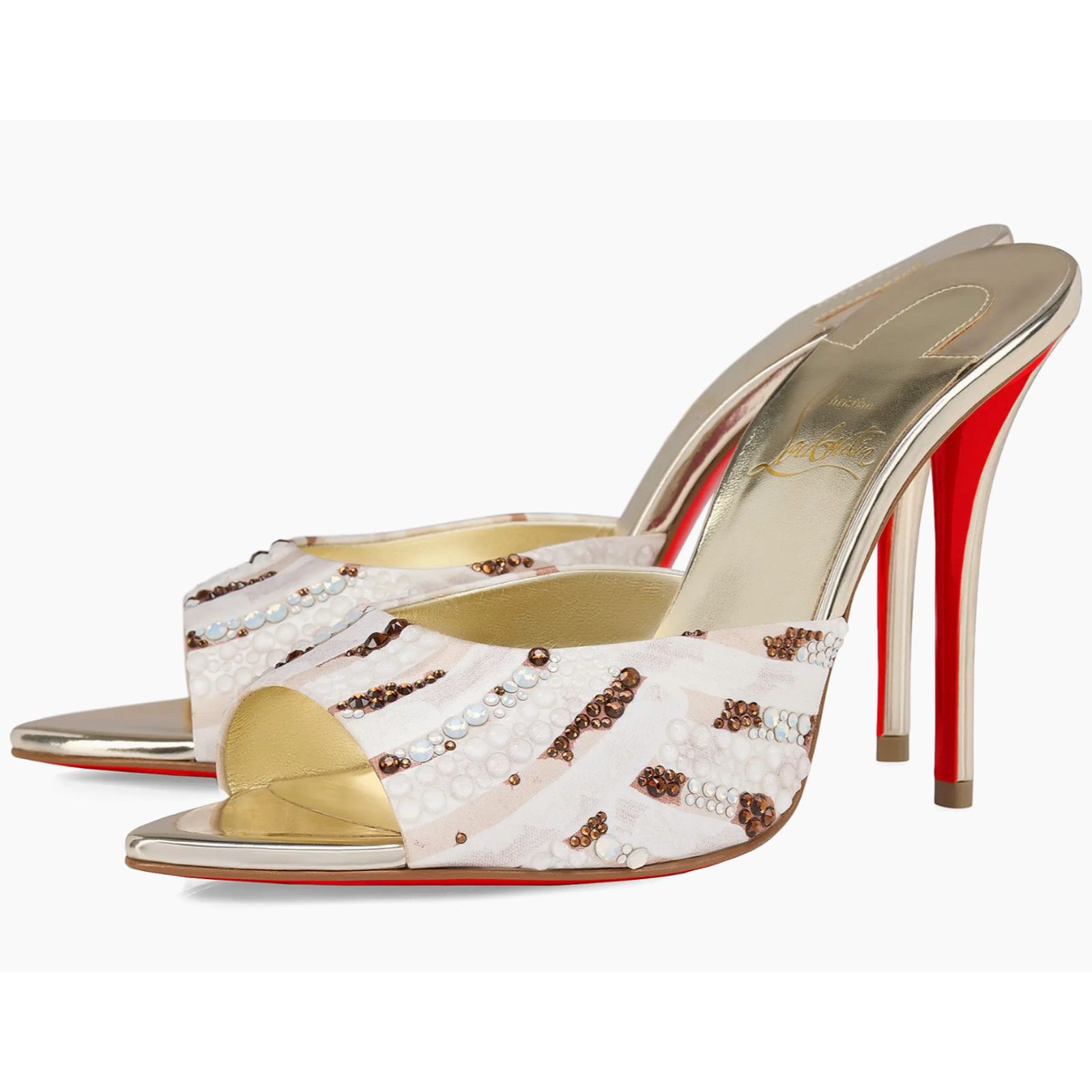 Christian Louboutin Christian Louboutin Miss Z Mule Gaagal Strass 100 Pump 40 Size US 10 / IT 40 - 1 Thumbnail