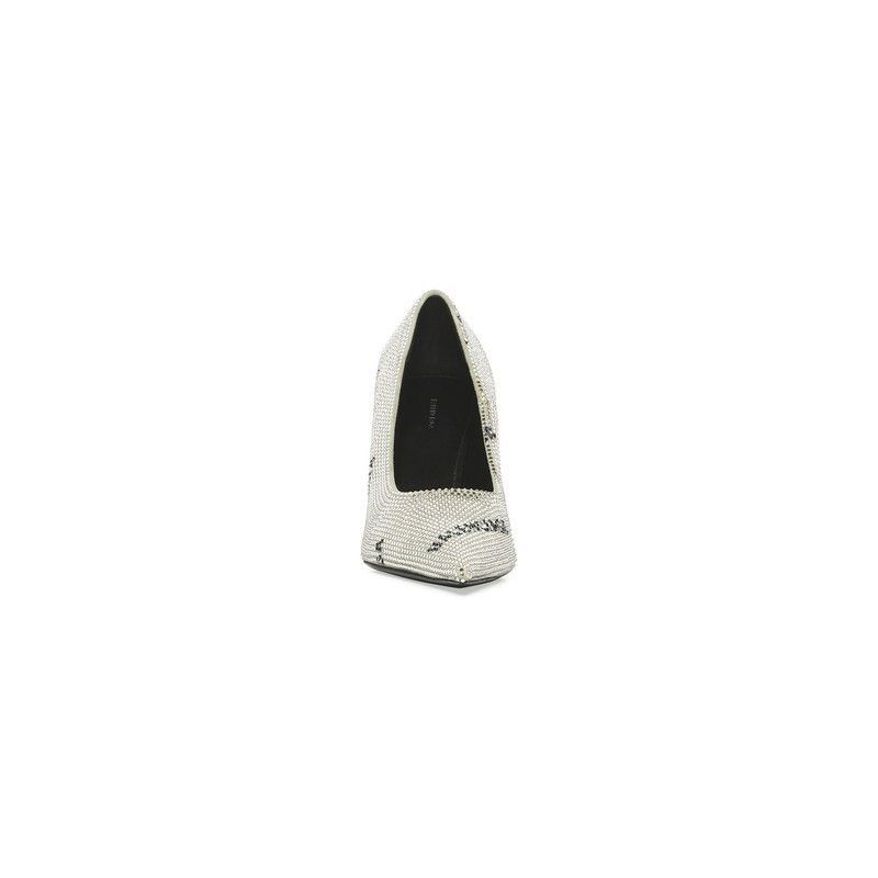 Balenciaga o1s1rm0825 Square Knife 80mm Pumps With Allover in Silver Size US 8 / IT 38 - 3 Thumbnail