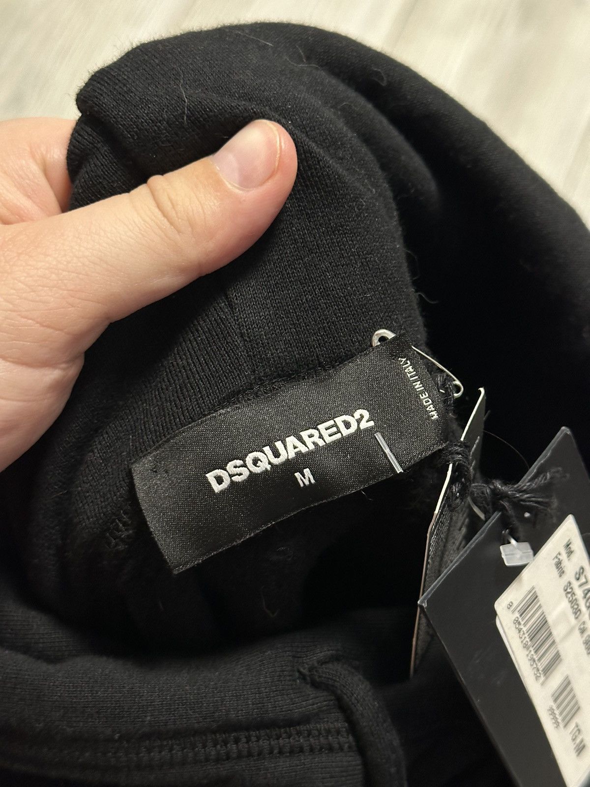 Dsquared2 NEW Dsquared2 Size M Maple Leaf Logo Oversize Black Hoodie Size US M / EU 48-50 / 2 - 5 Thumbnail
