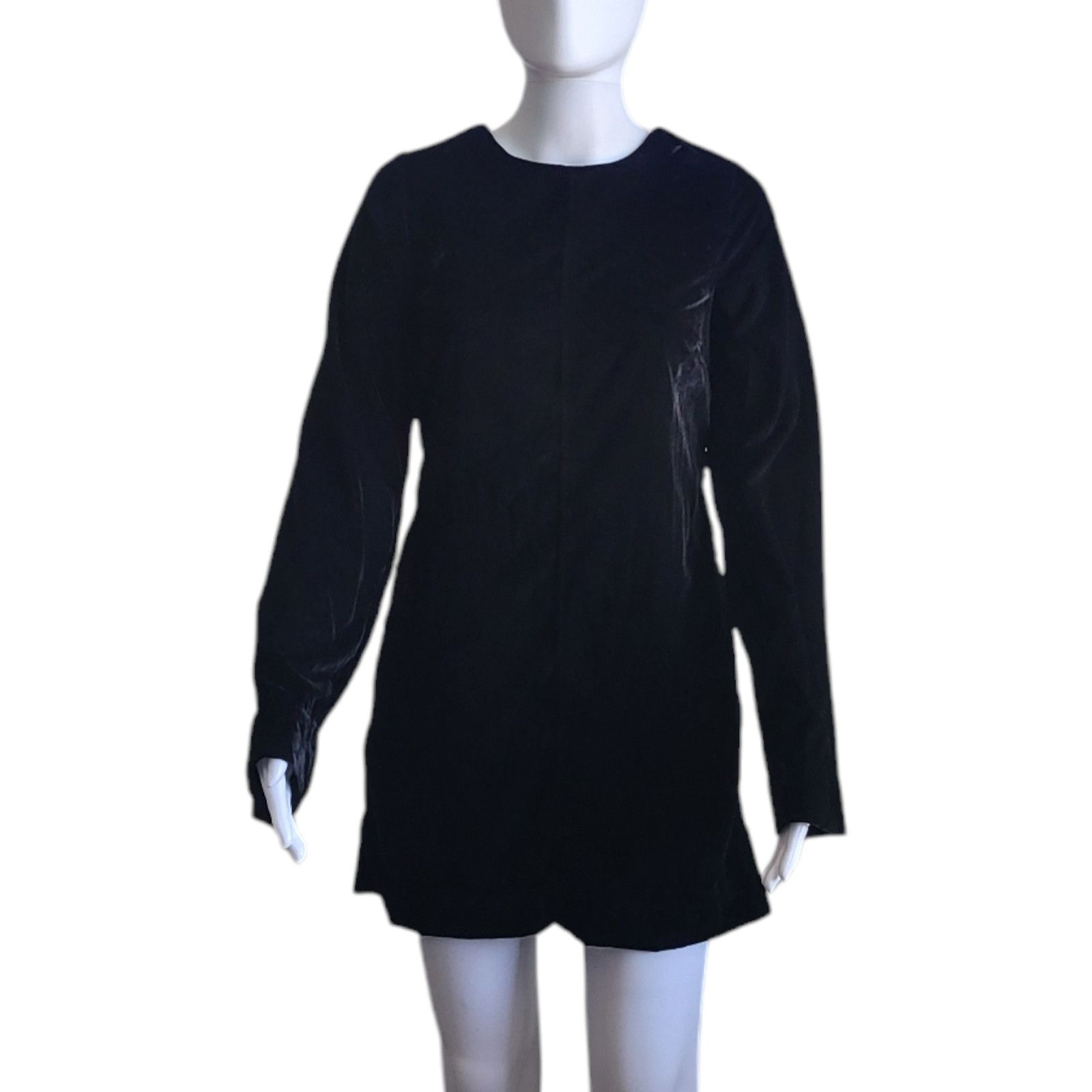 Free People NWOT Free People Chelsey Velvet Mini Dress Low Open-Back Size S / US 4 / IT 40 - 4 Thumbnail
