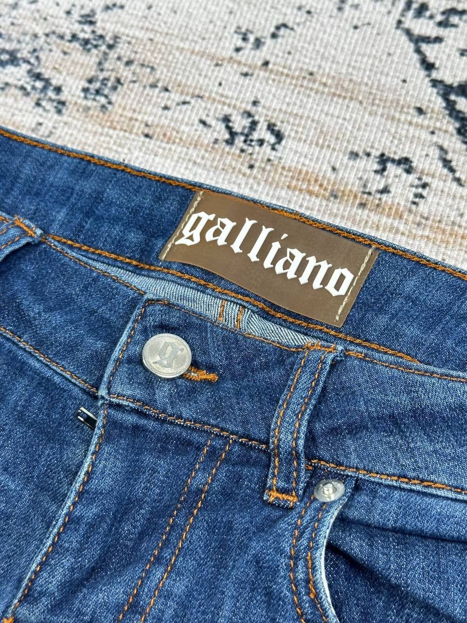 John Galliano John Galliano Newspaper Blue Slim Jeans Size US 29 - 6 Thumbnail