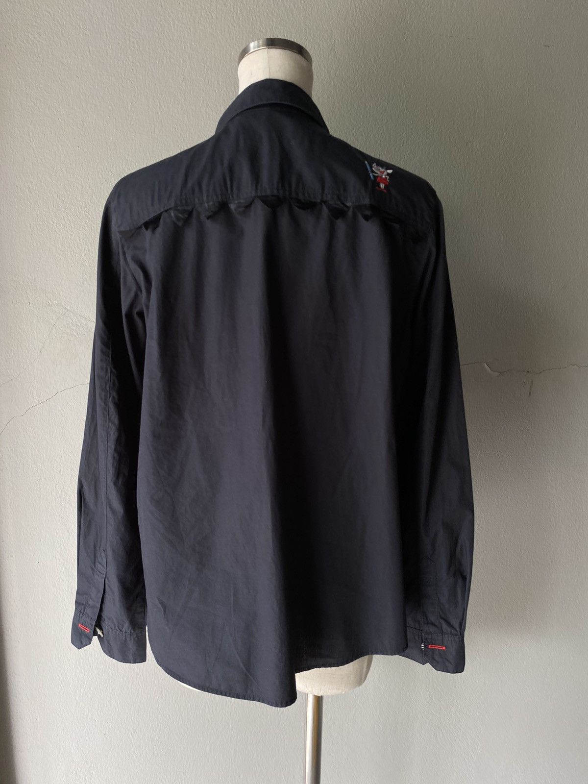 Designer × Japanese Brand OLLEBOREBLA Black Long-Sleeve Shirt Size M / US 6-8 / IT 42-44 - 16 Thumbnail