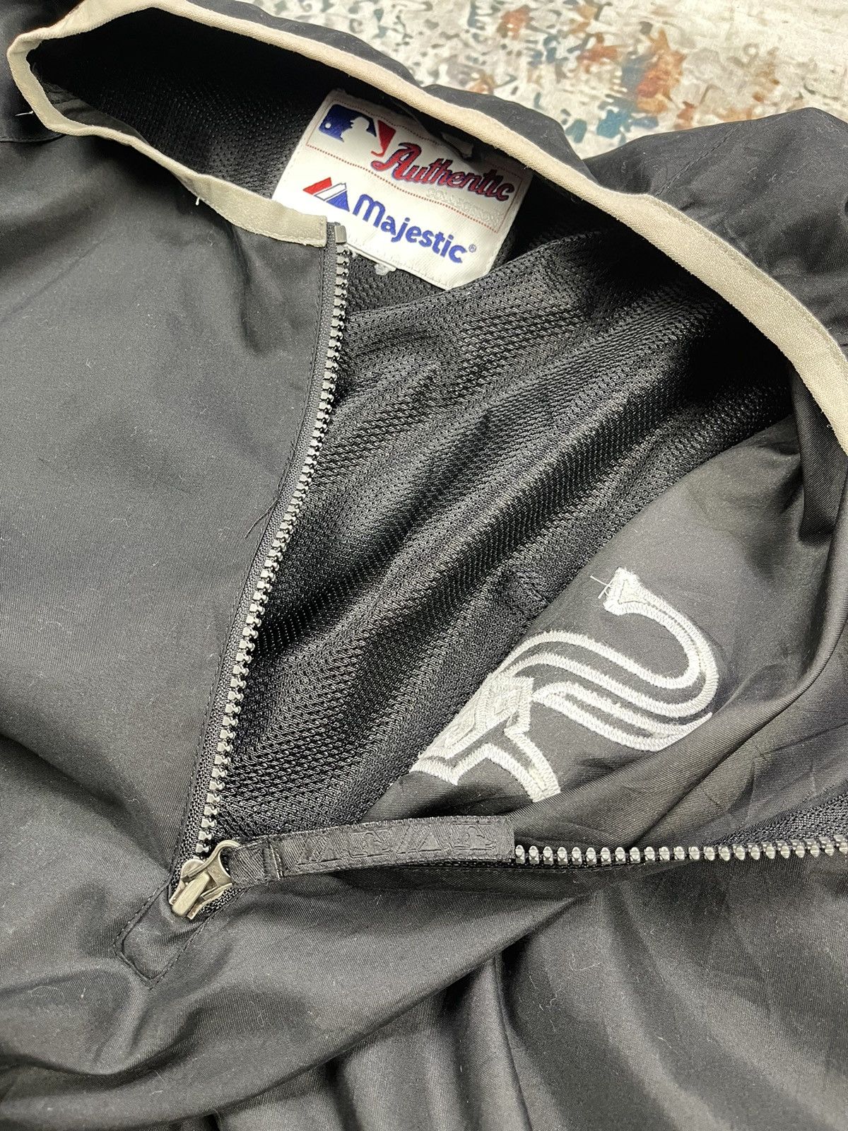 MLB Vintage Chicago White Sox Pull Over Stadium Jacket Size US XL / EU 56 / 4 - 11 Thumbnail