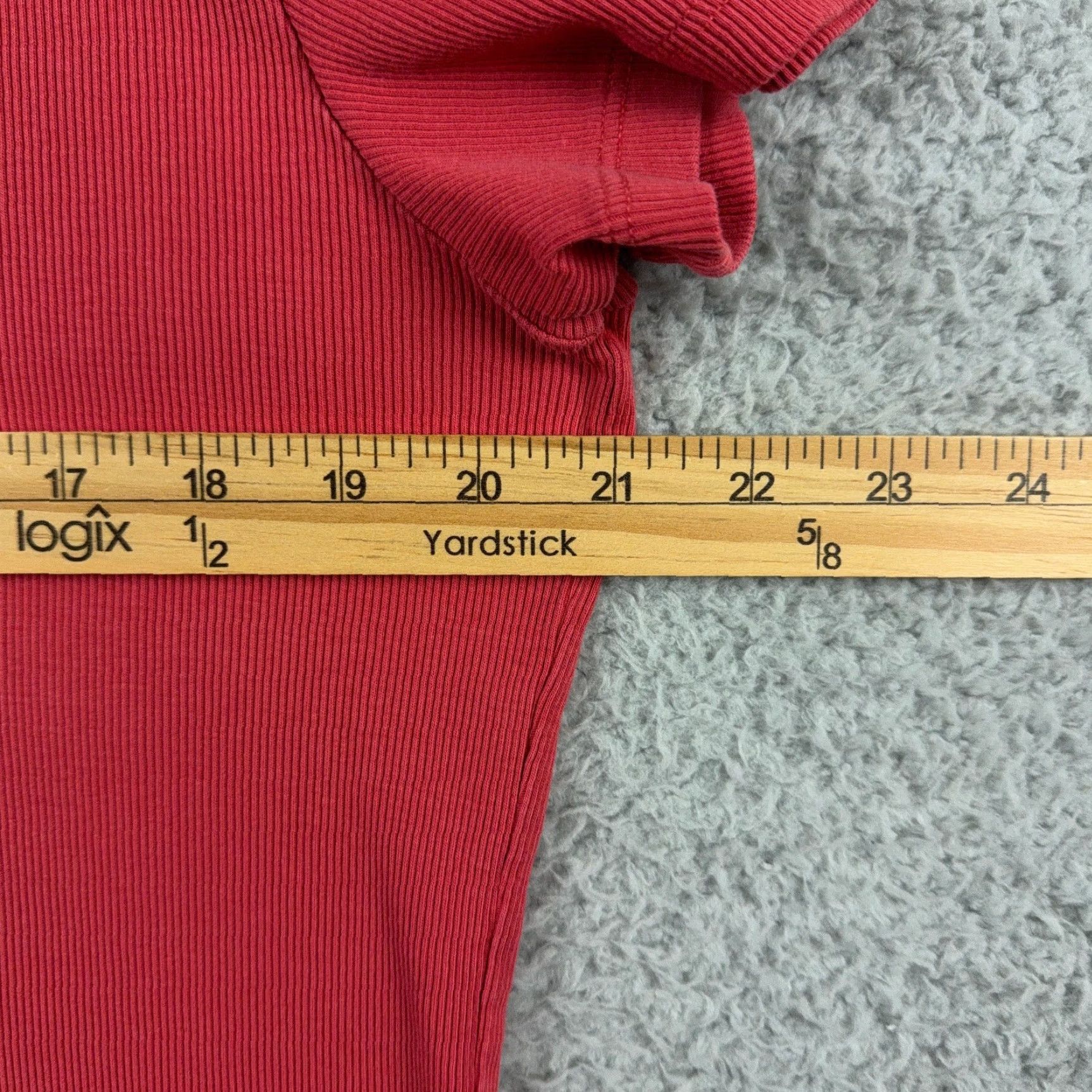 Ralph Lauren Lauren Ralph Lauren Shirt Womens XL Coral Ribbed Grommet Shoulder Crew Neck FLAW Size XL / US 12-14 / IT 48-50 - 5 Thumbnail
